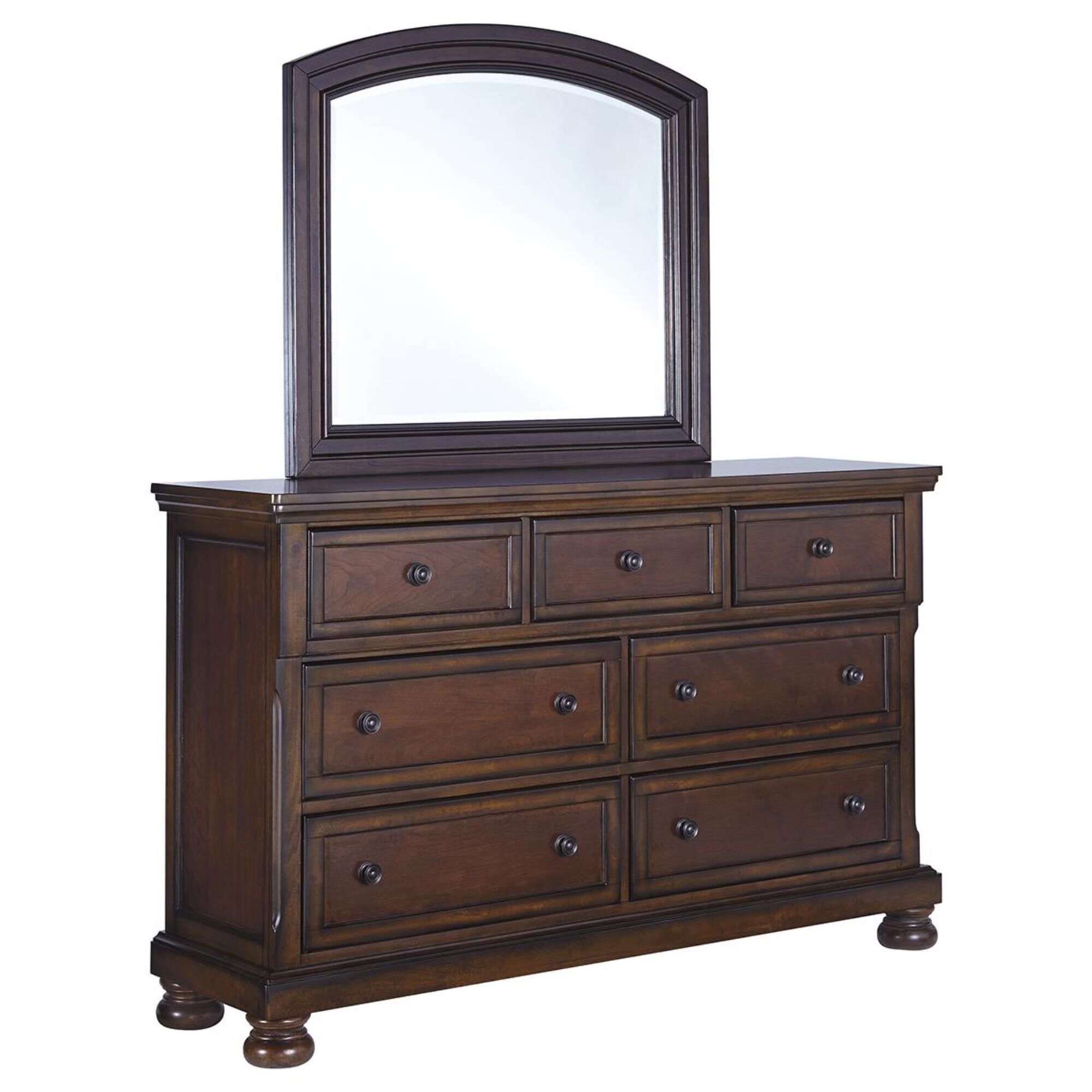 Millenium Porter 4-Piece King Storage Bedroom Set in Rustic Brown, , large