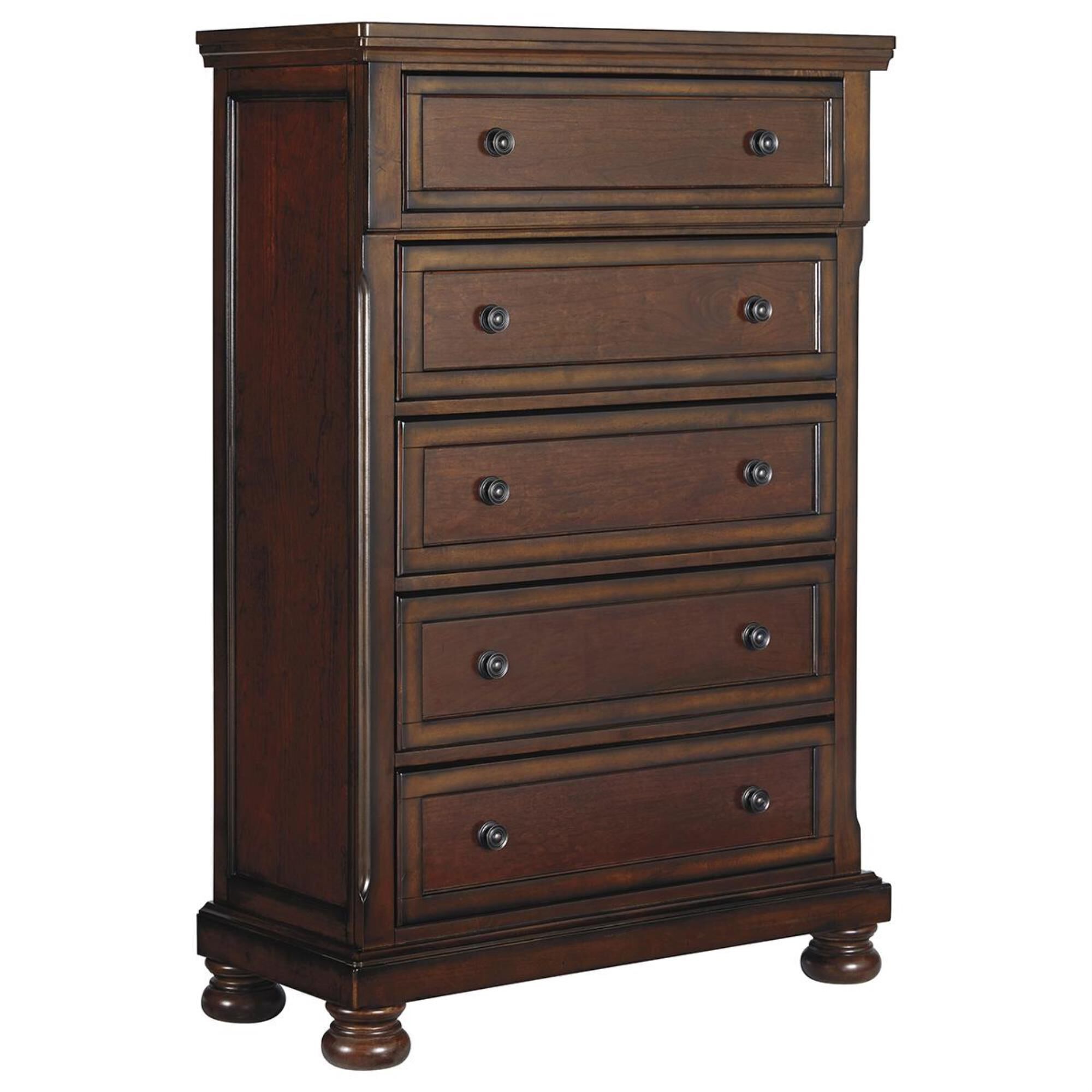 Millenium Porter 4-Piece King Storage Bedroom Set in Rustic Brown, , large