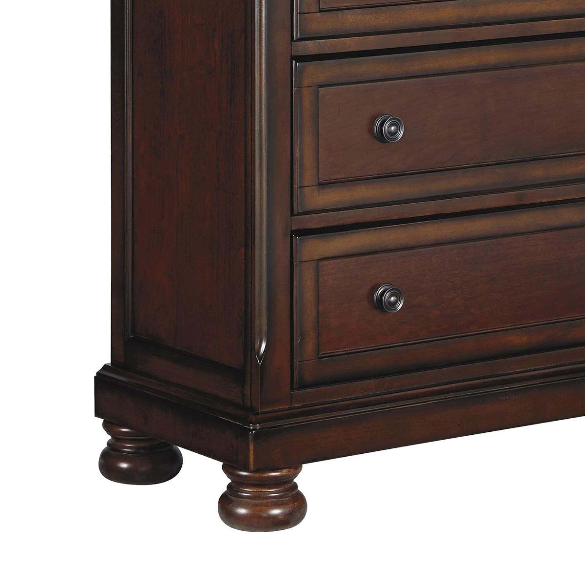 Millenium Porter 4-Piece King Storage Bedroom Set in Rustic Brown, , large