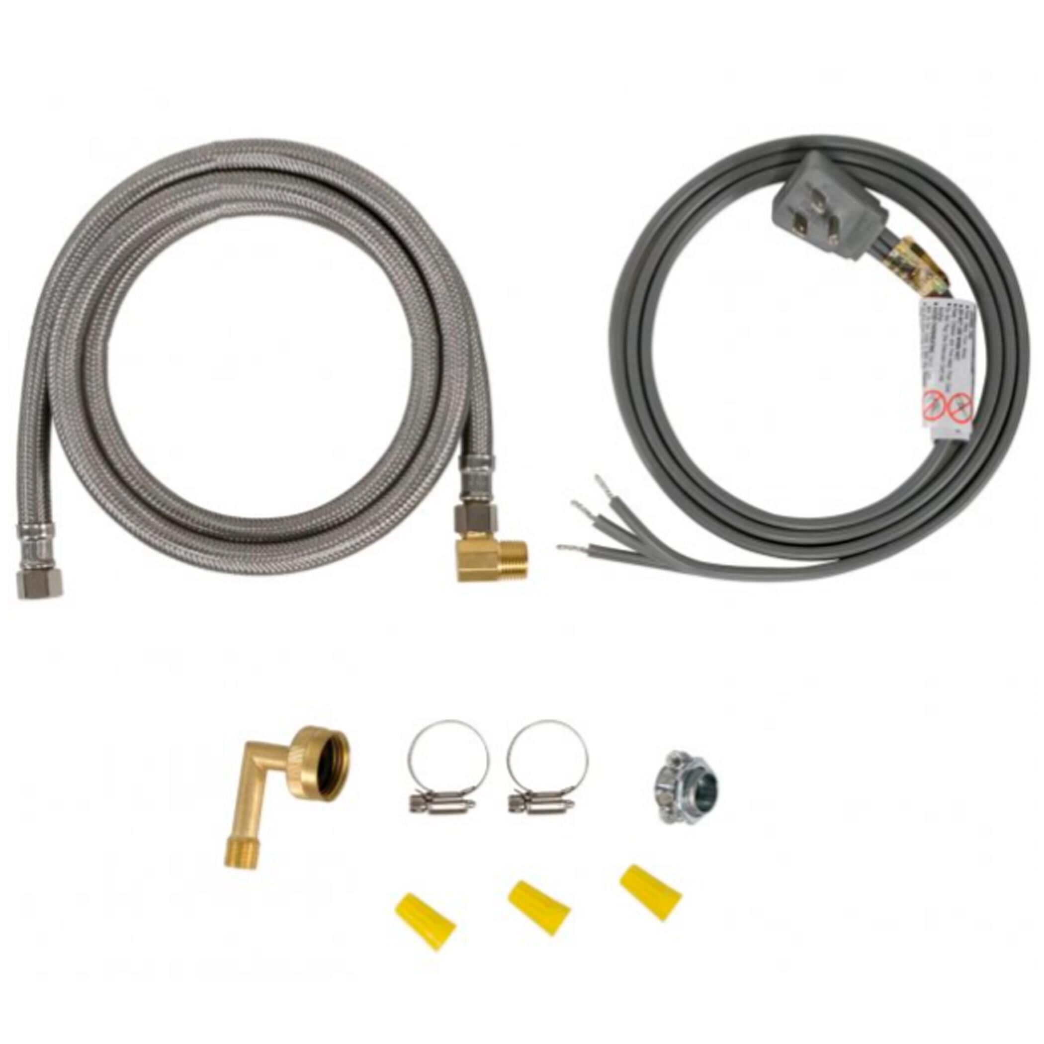 Dishwasher Installation Kit with Right-Angle Plug Head, , large
