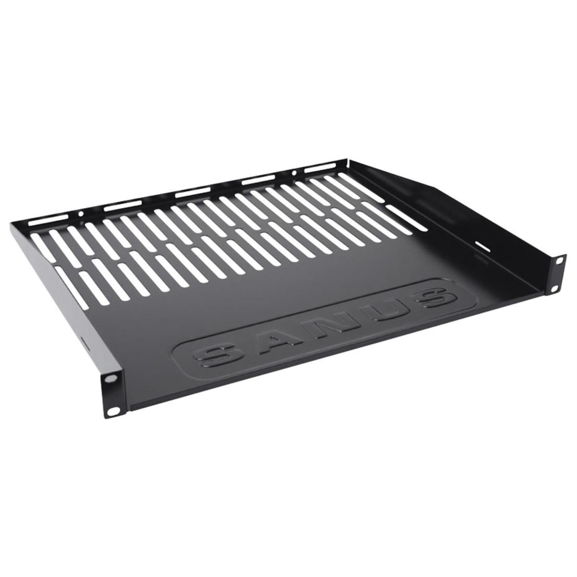 Sanus 1U Vented Rackmount Shelf in Black, , large
