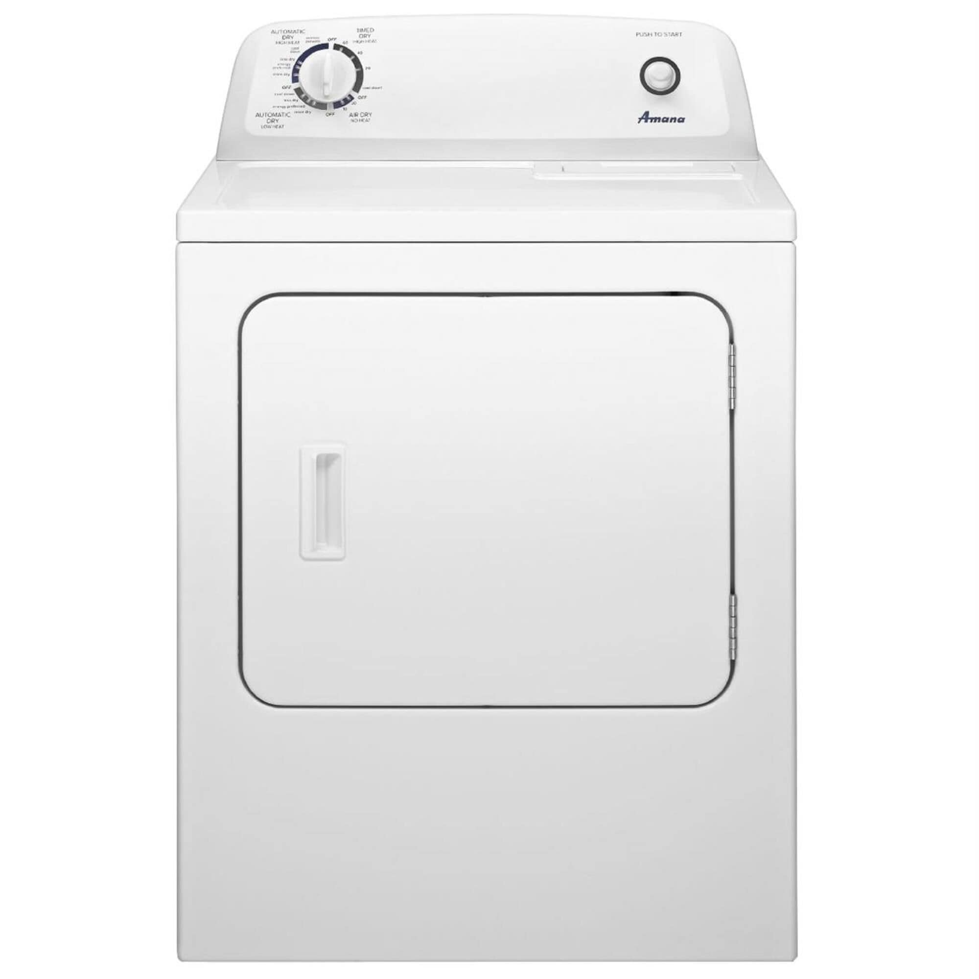 Amana 6.5 Cu. Ft. Electric Dryer with Automatic Dryness Control in White, , large
