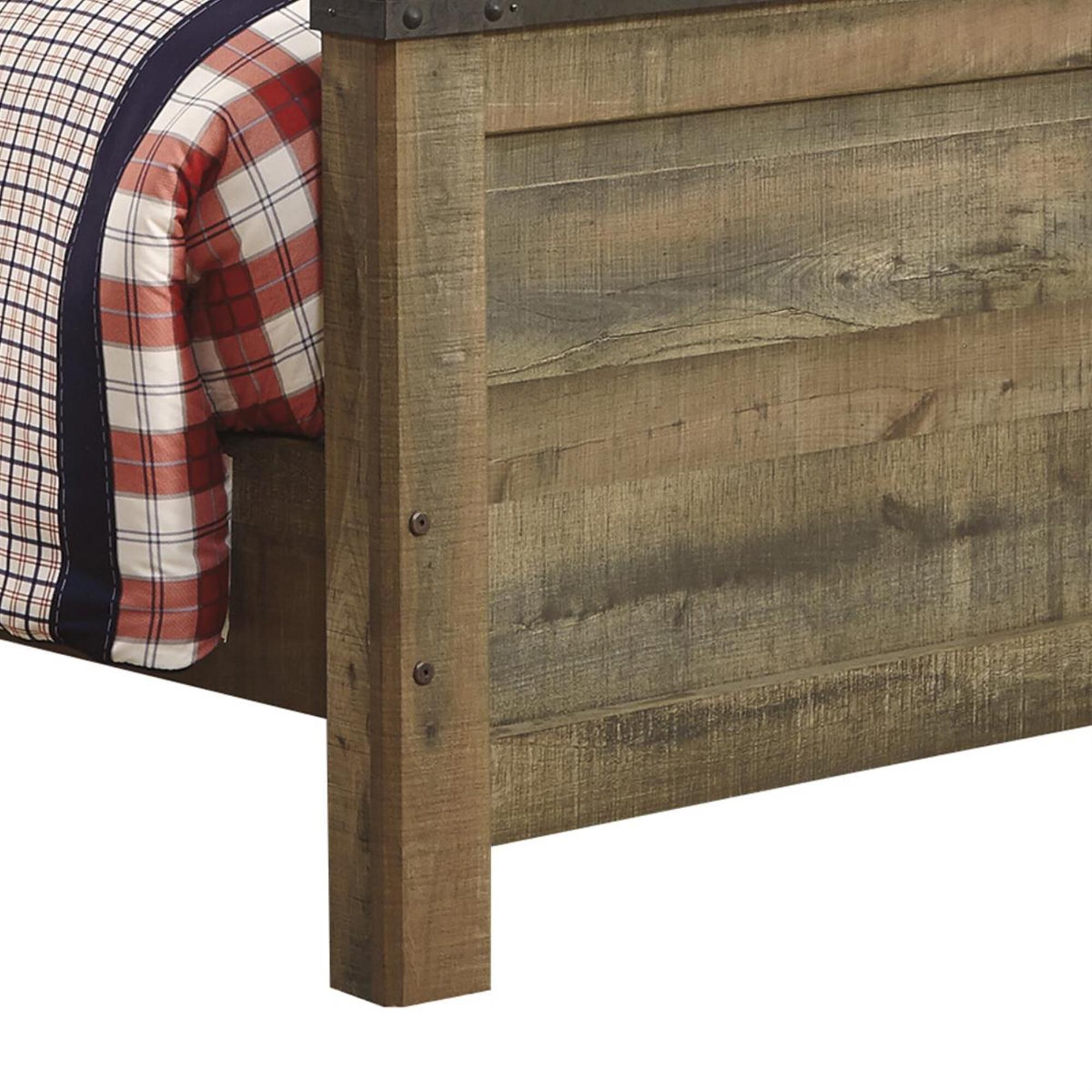 Signature Design by Ashley Trinell Twin Panel Bed in Brown, , large
