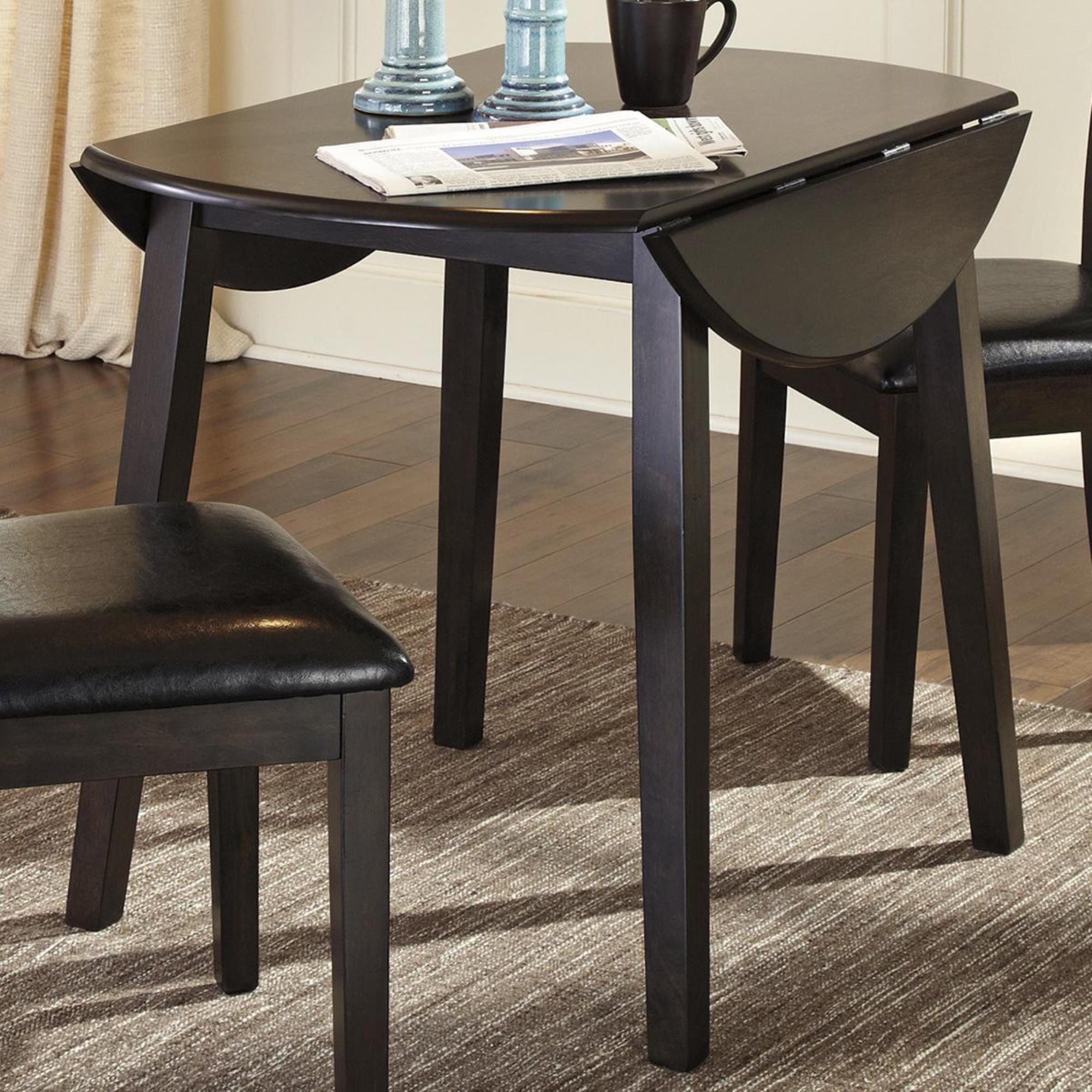 Ashley Hammis Drop Leaf Table in Dark Brown - Table Only, , large