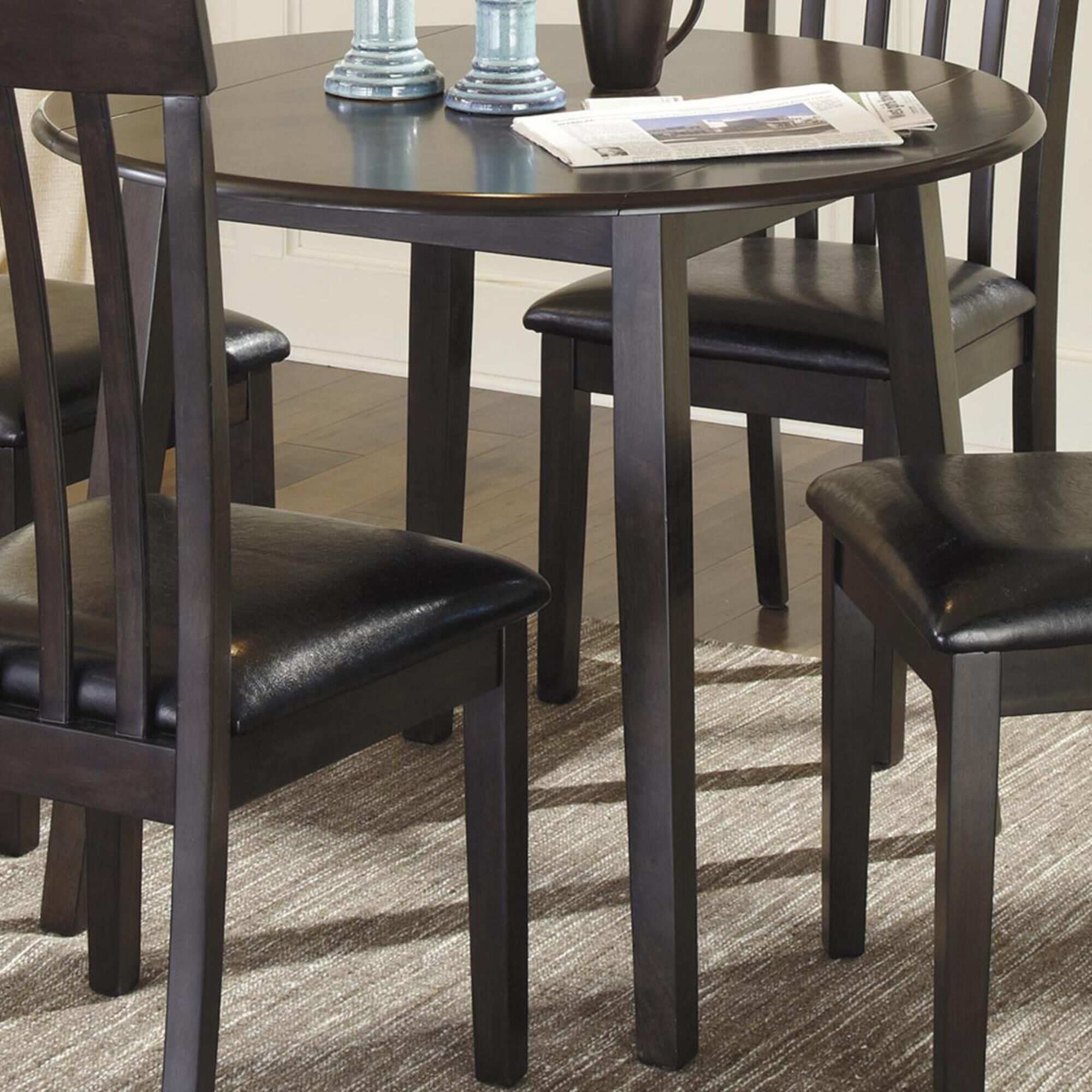 Ashley Hammis Drop Leaf Table in Dark Brown - Table Only, , large