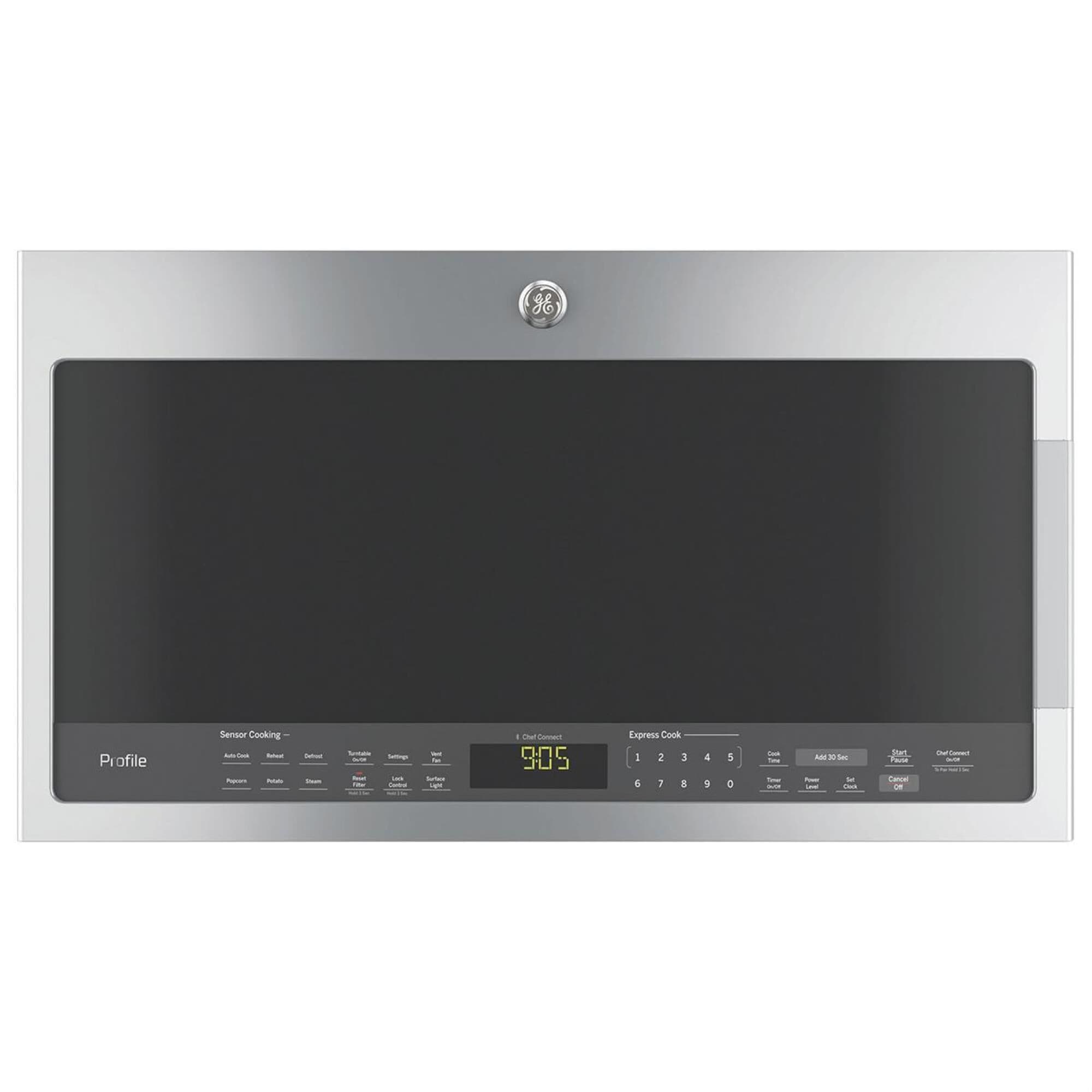 GE Profile 2.1 Cu. Ft. Over the Range Microwave with Sensor in Stainless Steel, , large