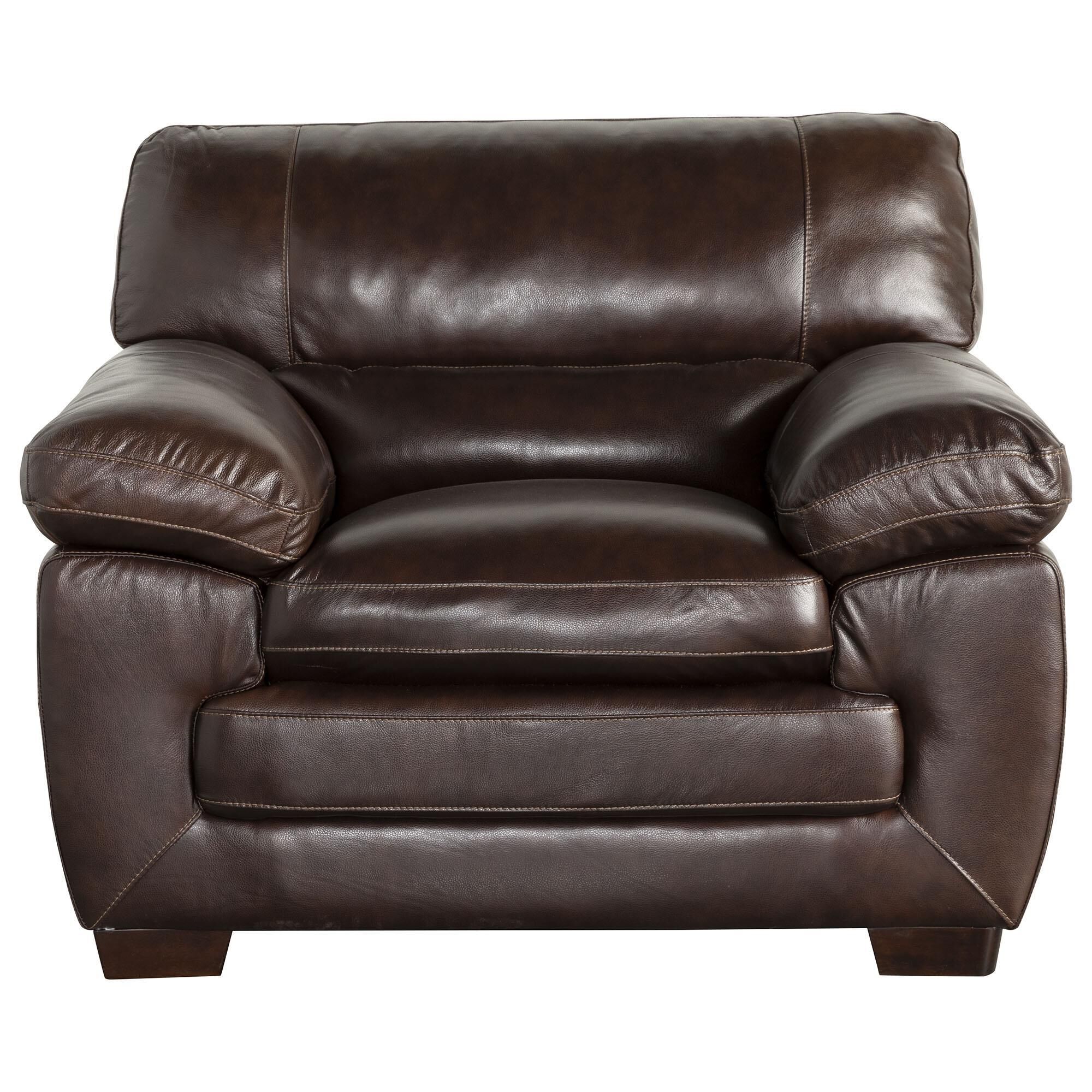 at HOME Leather Chair in Amarillo Walnut, , large