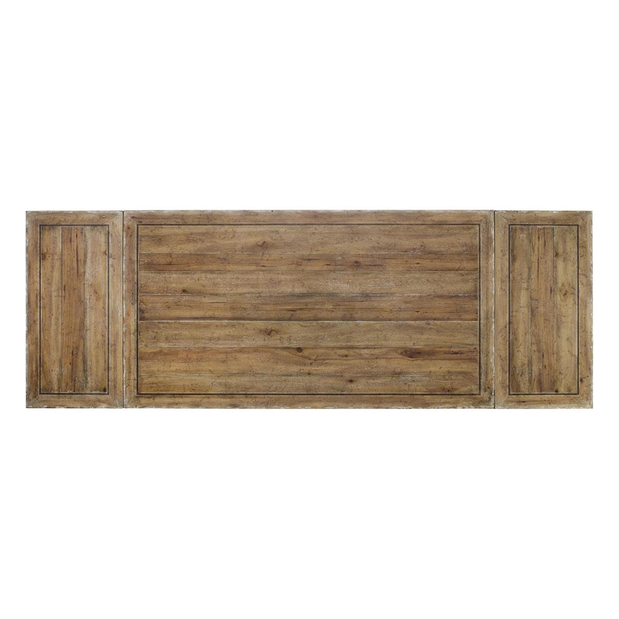 Hooker Furniture Chatelet Rectangle Trestle Dining Table in Vintage White - Table Only, , large