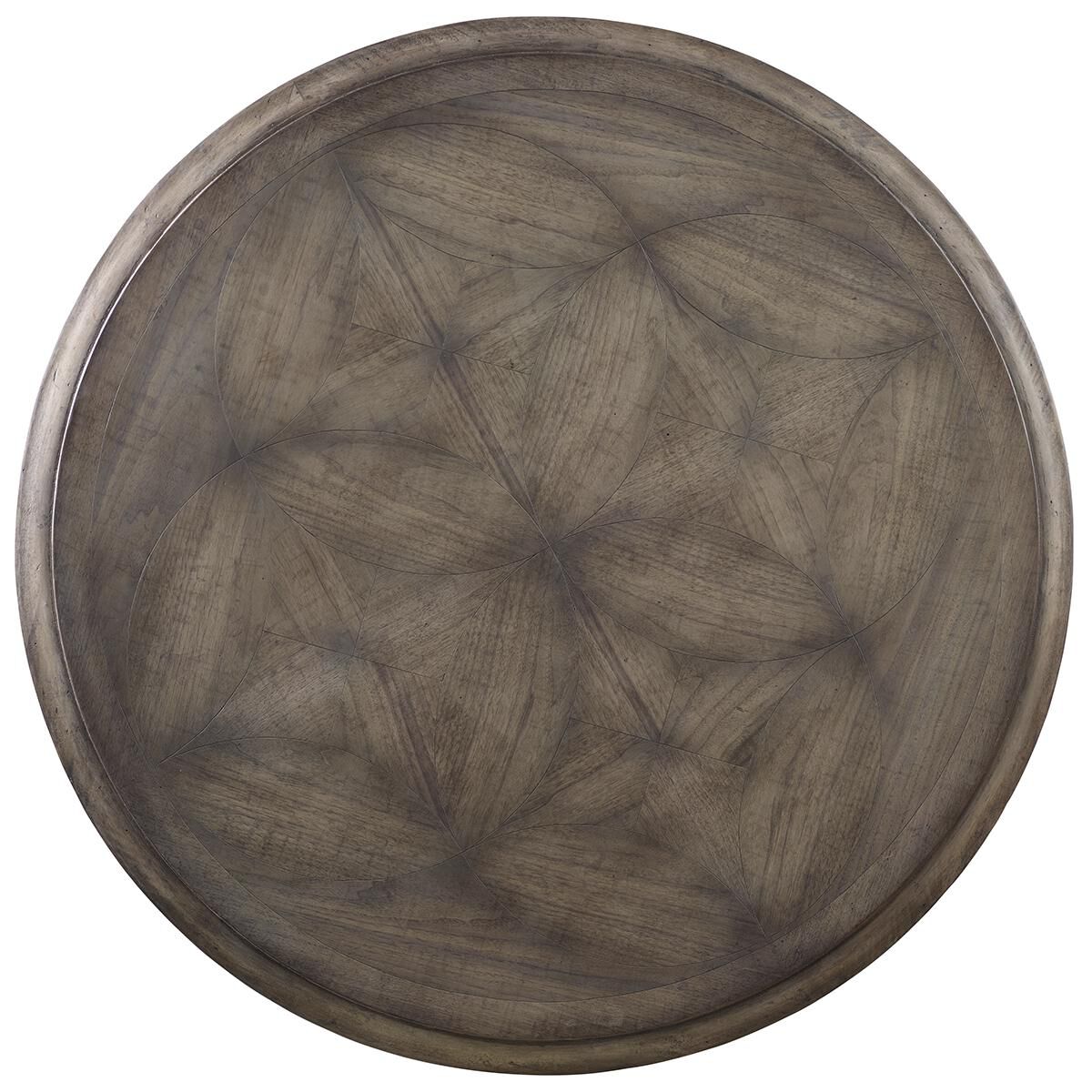 Hooker Furniture Melange Brynlee 42" Table in Walnut and White - Table Only, , large