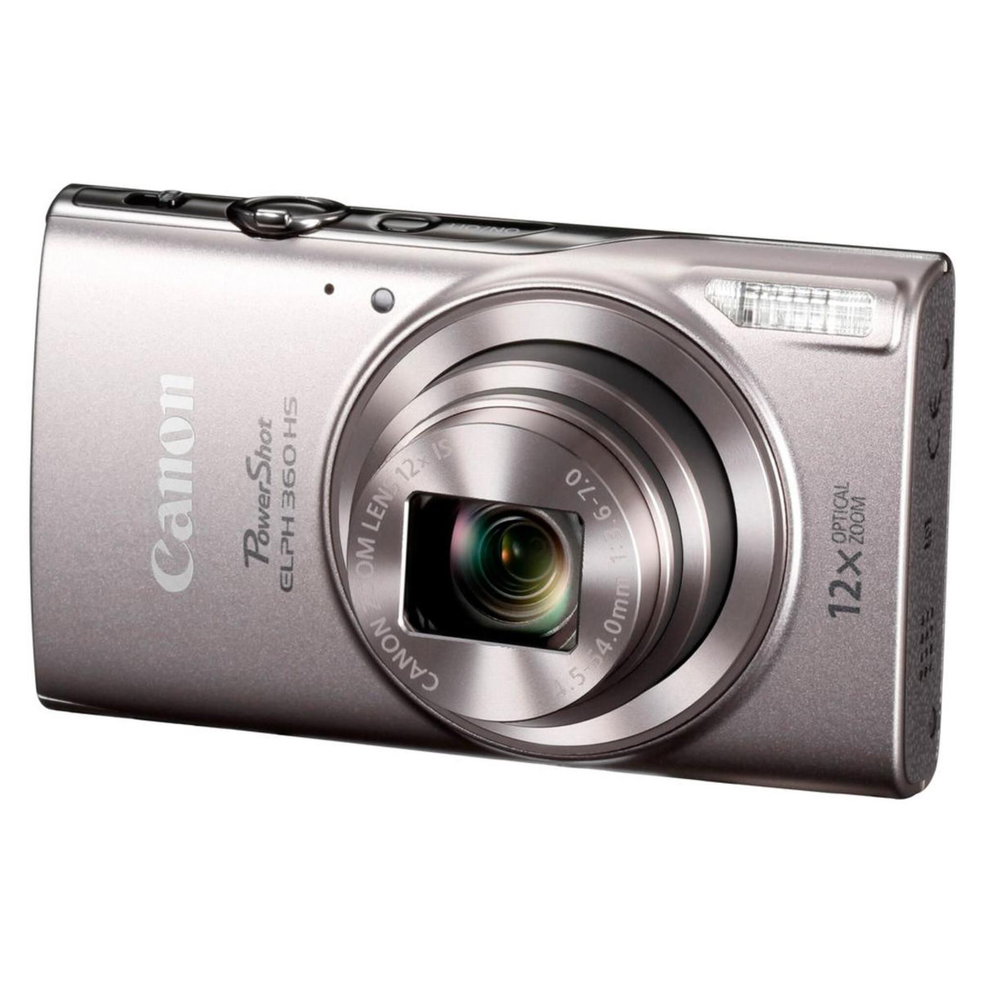 Canon PowerShot ELPH 360 HS Digital Camera Silver, , large