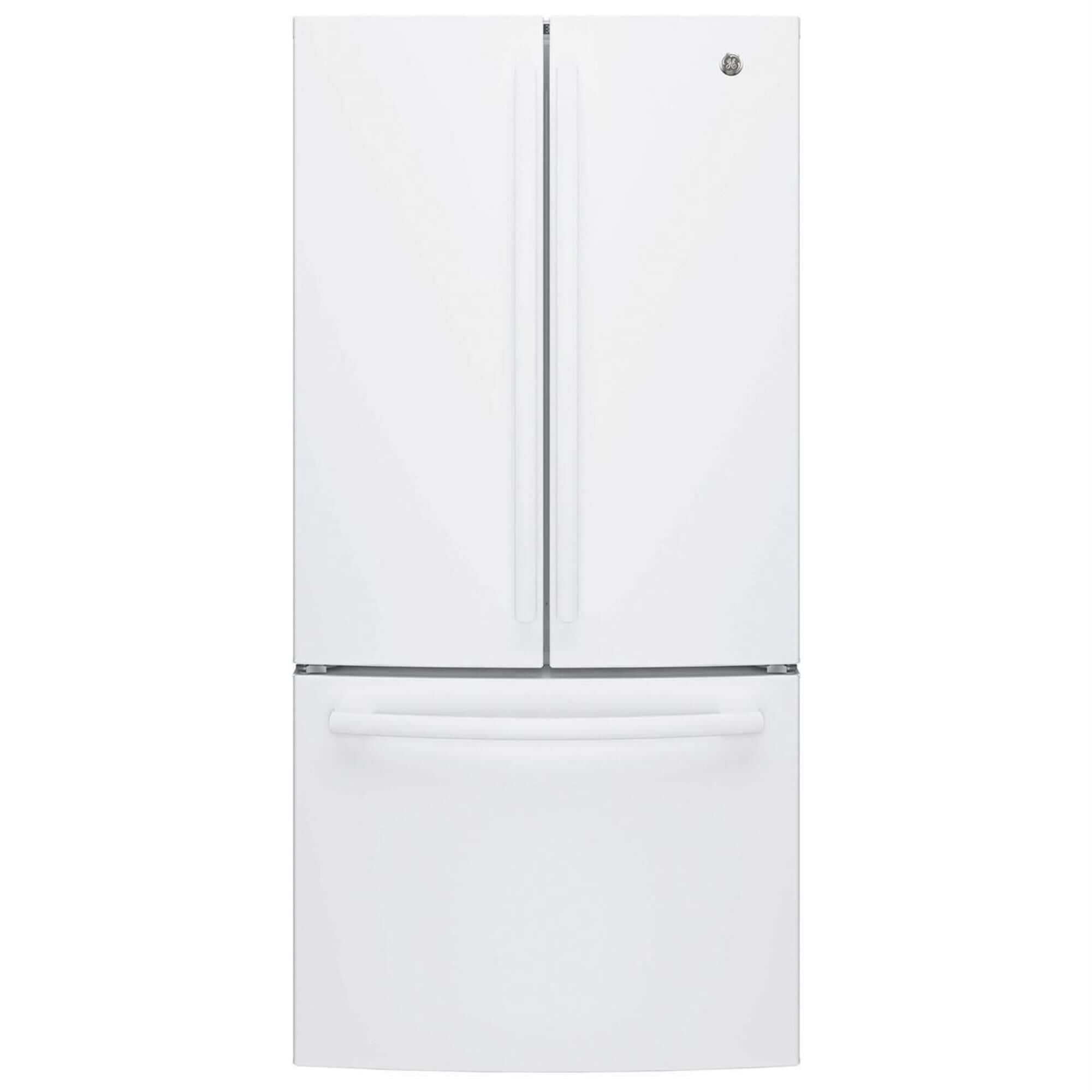 GE Appliances 24.8 Cu. Ft. French Door Refrigerator with Internal Water Dispenser in White