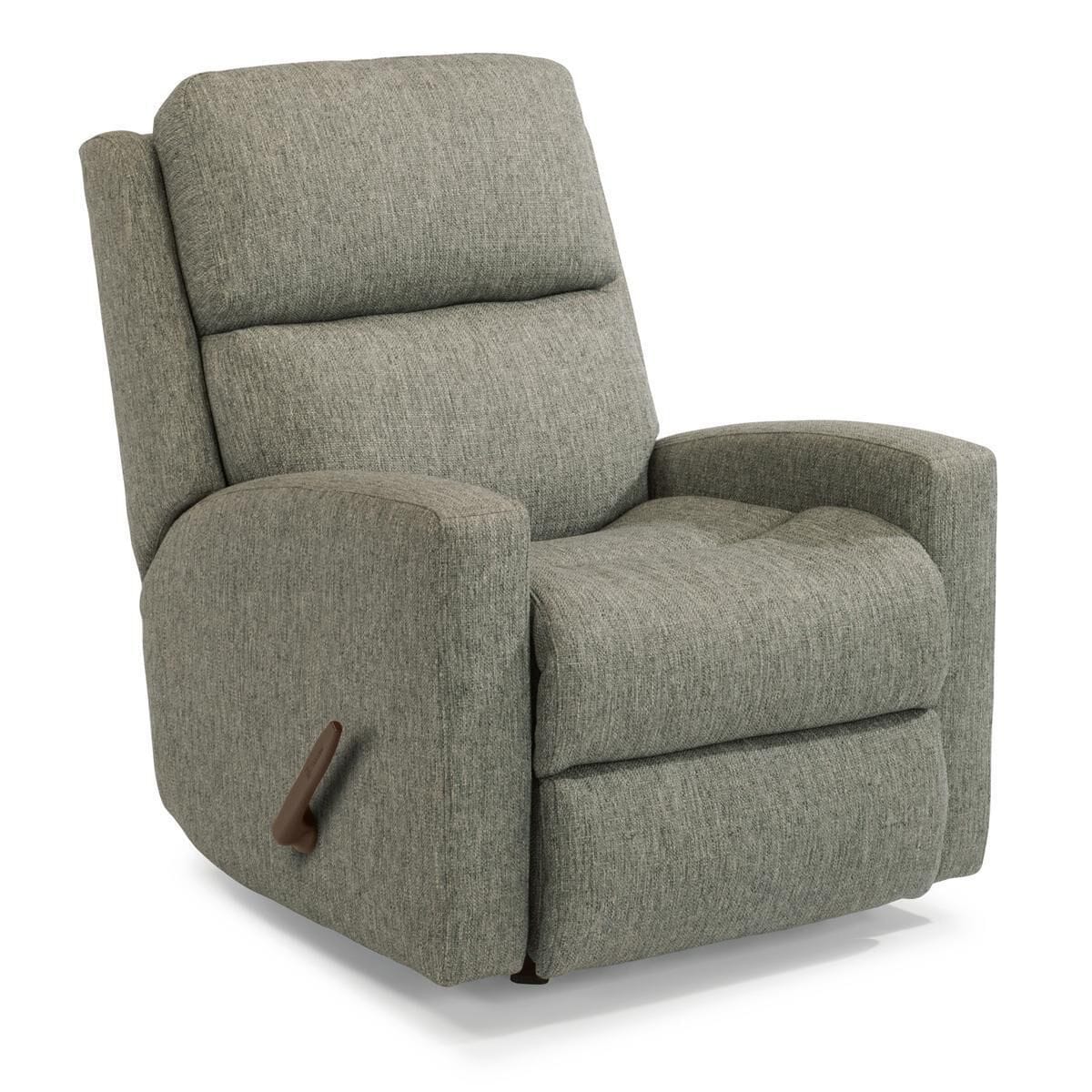 Flexsteel Catalina Manual Rocker Recliner in Gray