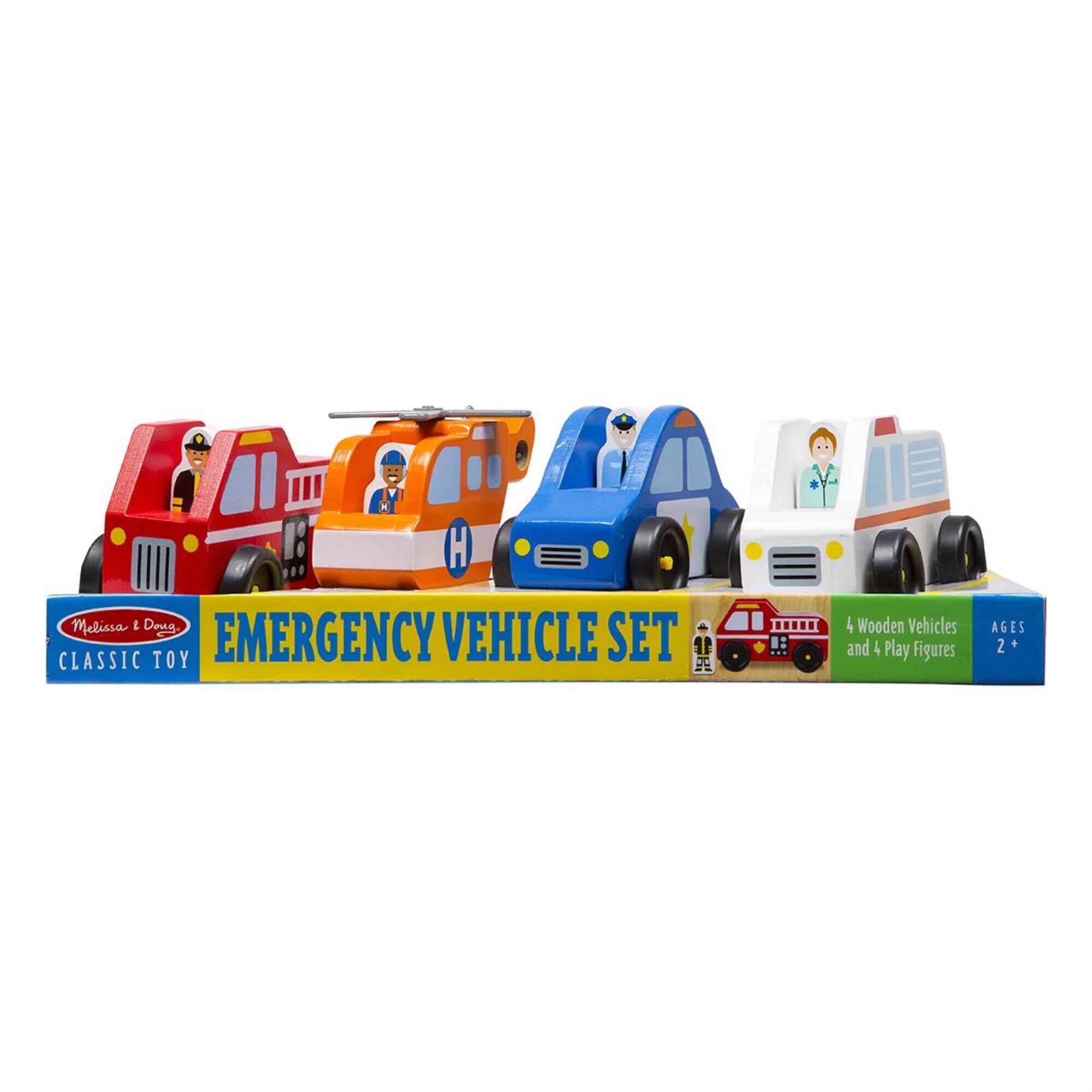 Melissa & Doug Emergency Vehicle Set, , large