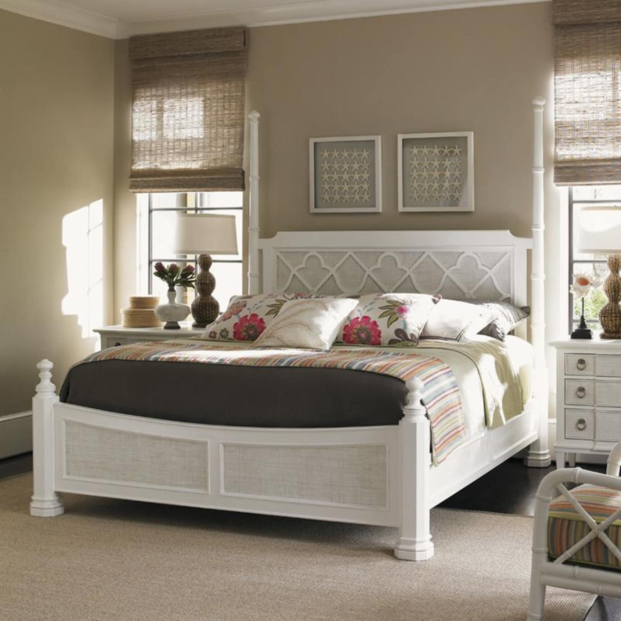 Tommy Bahama Home Ivory Key Southampton Queen Bed in Somers Isle, , large