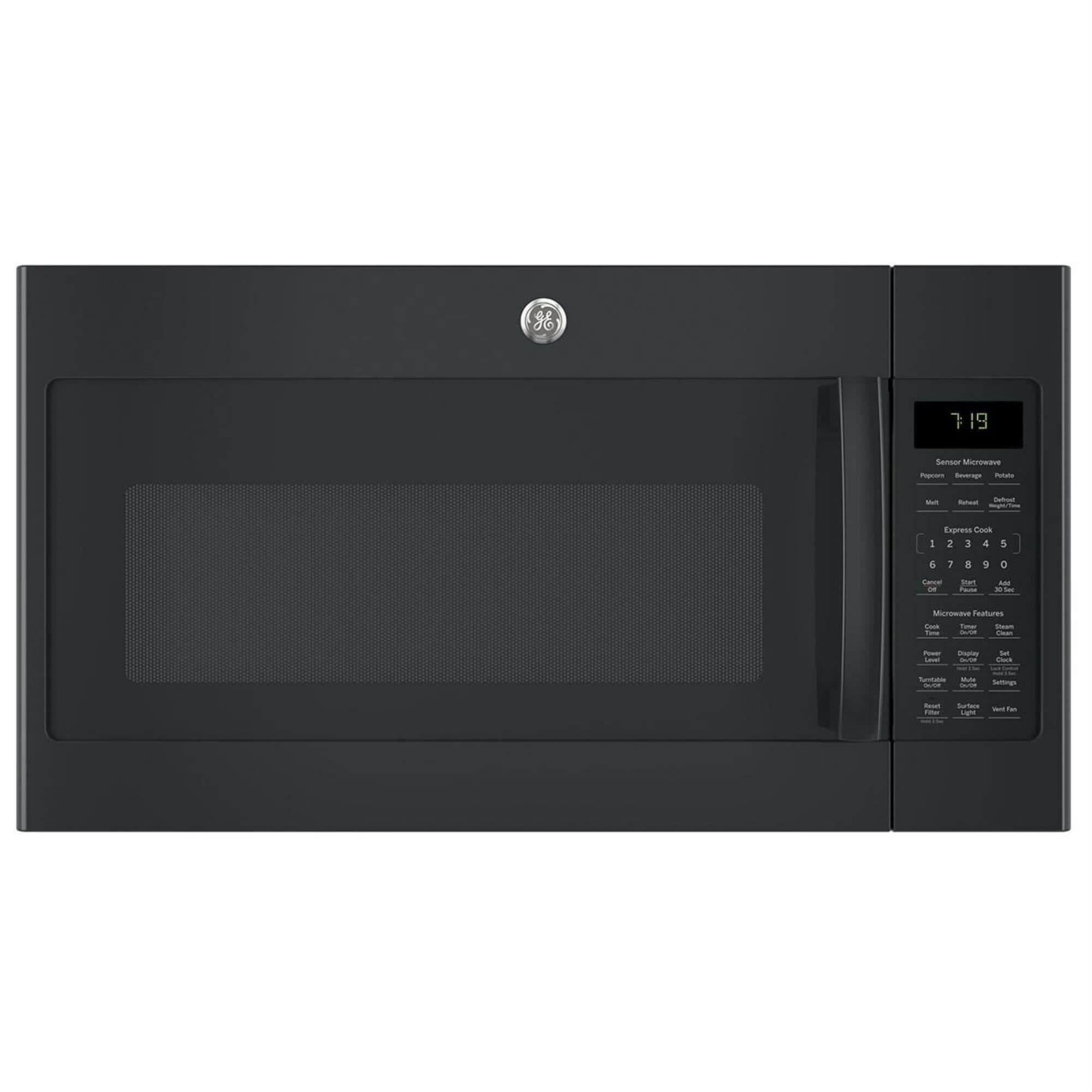GE Appliances 1.9 Cu Ft. Over-the-Range Microwave with Sensor in Black