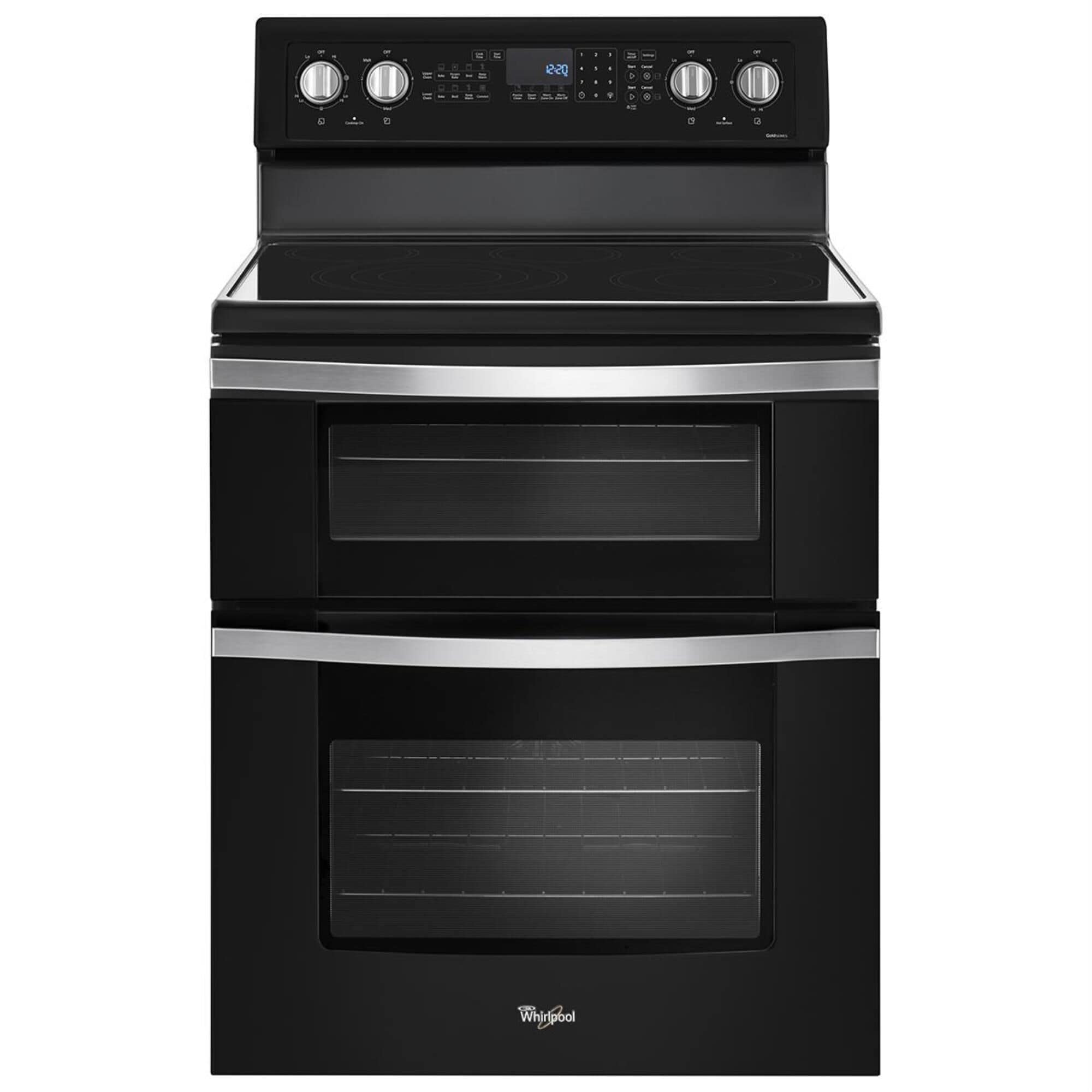 Whirlpool 6.7 Cu. Ft. Freestanding Electric Double Oven Range with Convection in Black