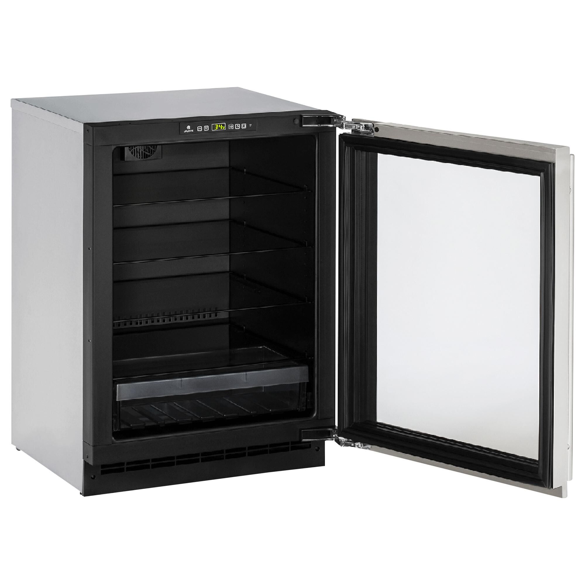 U-Line 4.9 Cu. Ft. 24" Beverage Center Glass Door in Stainless Steel, , large