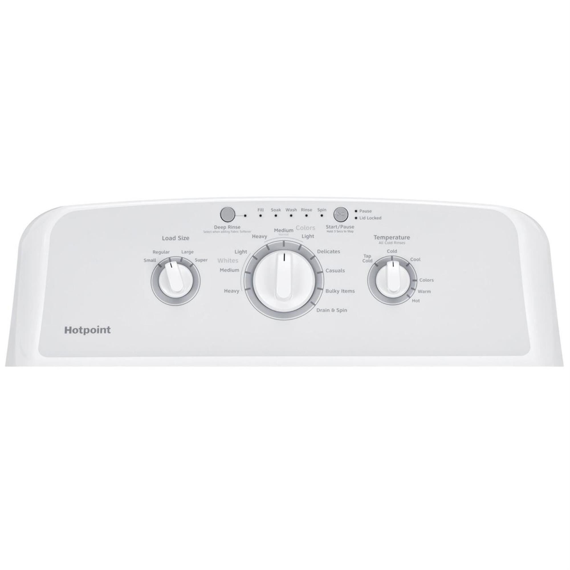 Hotpoint 3.8 Cu. Ft. Top Load Washer in White, , large