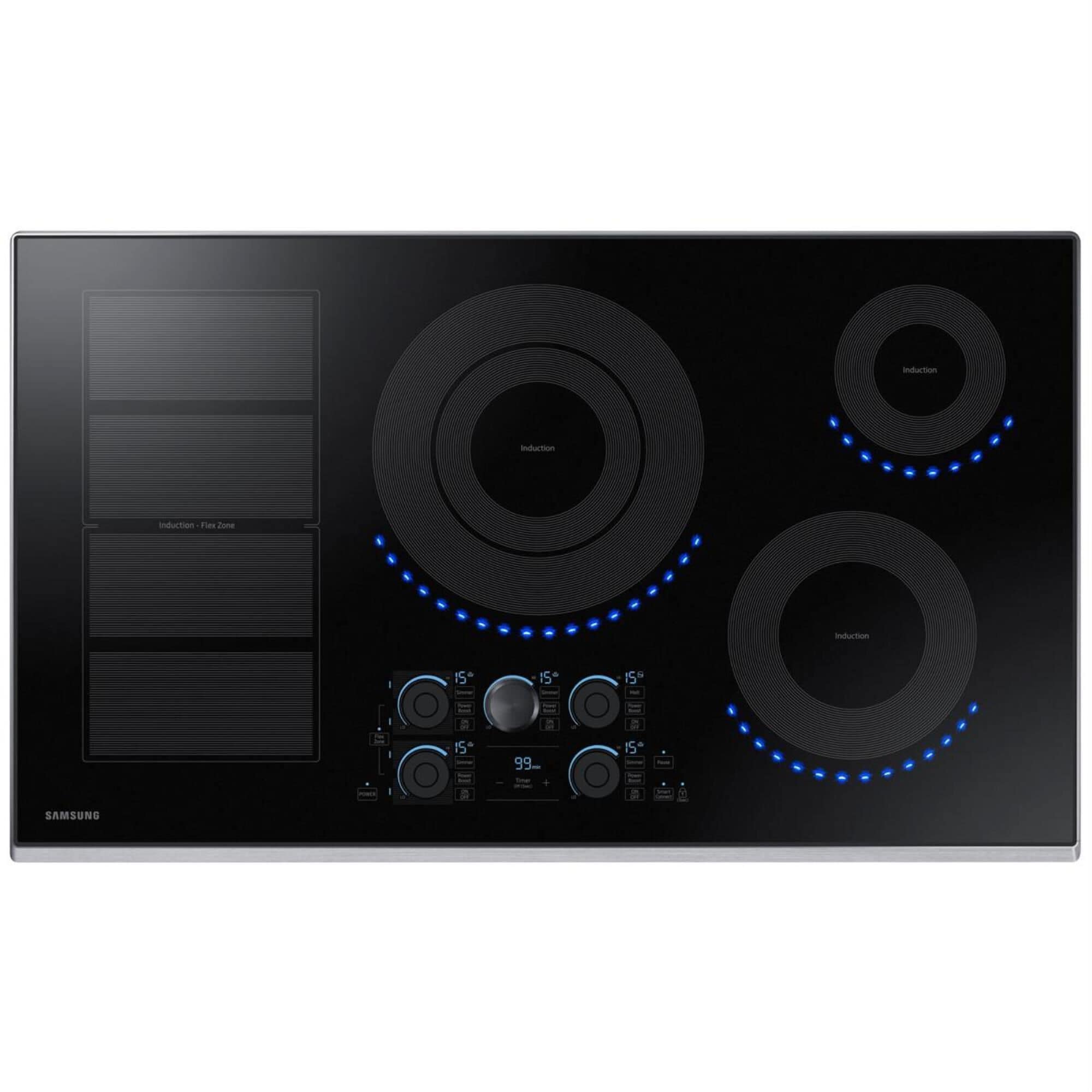 Samsung 36" Induction Cooktop in Stainless Steel Trim, , large