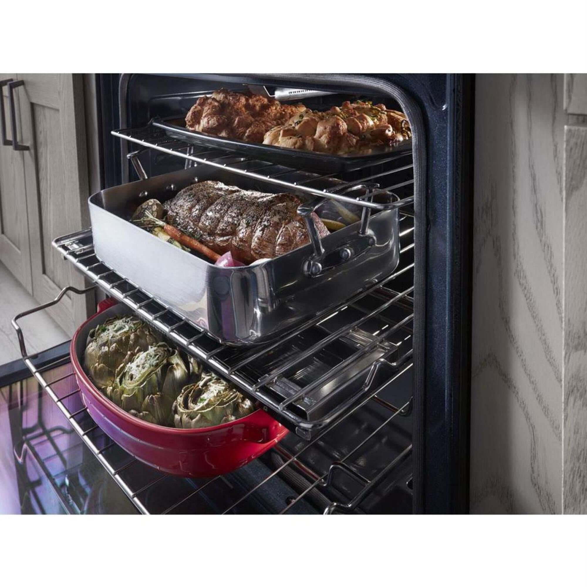 KitchenAid 30" 5.8 Cu. Ft. Gas Range in Black Stainless Steel, , large