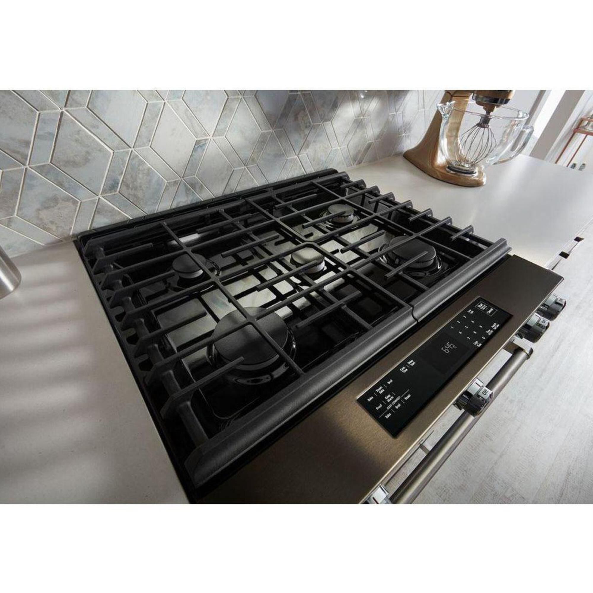 KitchenAid 30" 5.8 Cu. Ft. Gas Range in Black Stainless Steel, , large