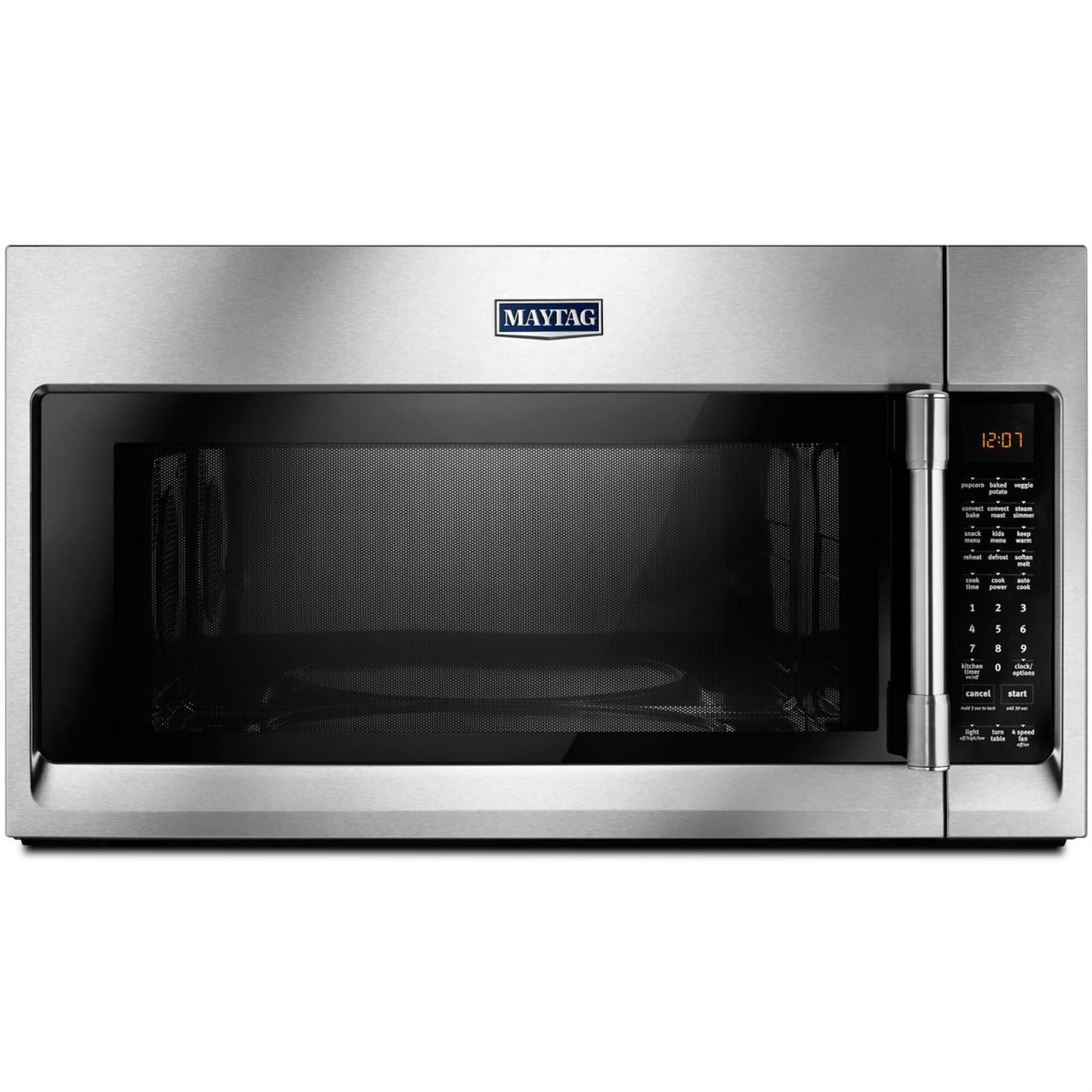 Maytag 1.9 Cu. Ft. Over-the-Range Microwave with Convection in Stainless Steel, , large