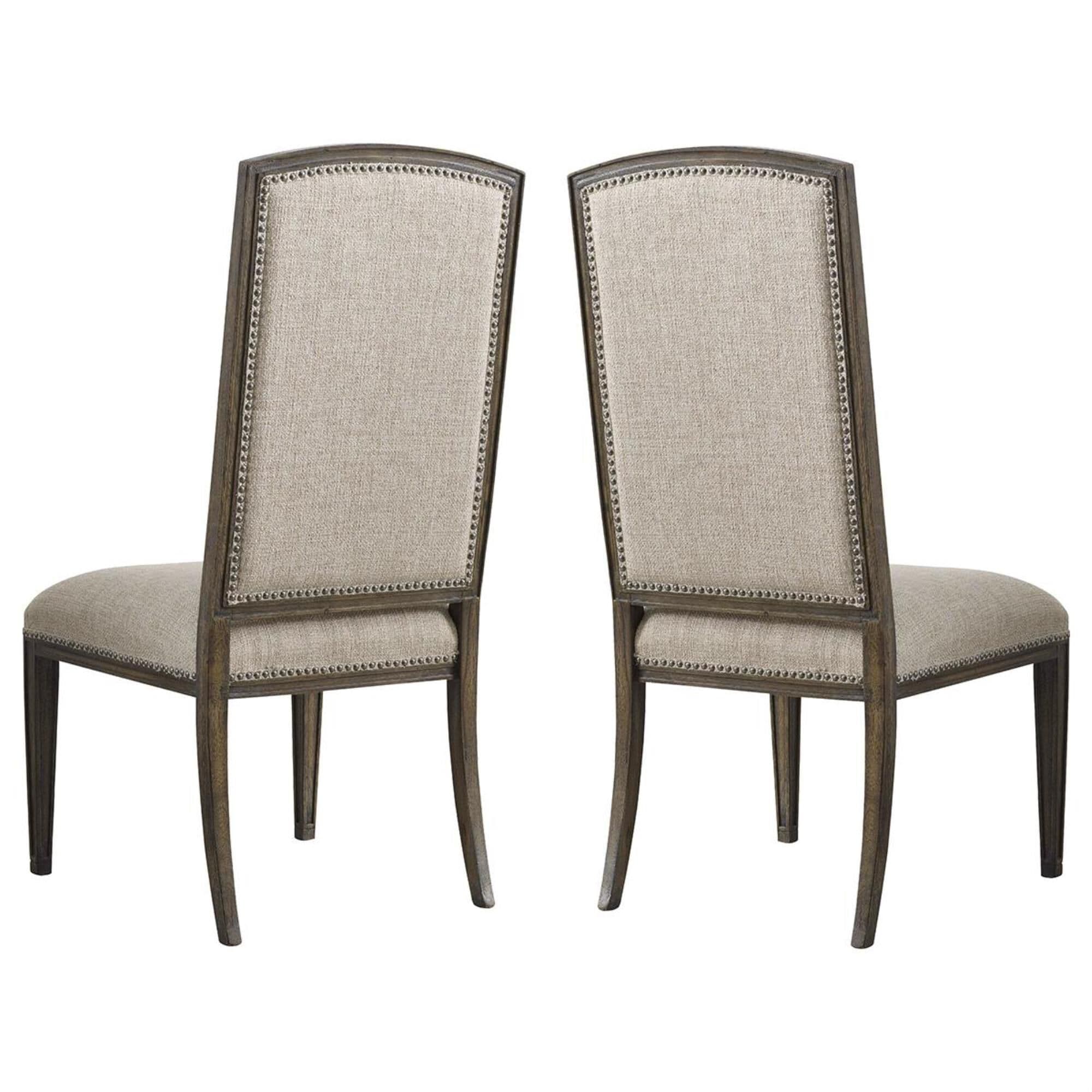 Hooker Furniture Rhapsody Side Chair with Reclaimed Natural Legs in Beige (Set of 2), , large