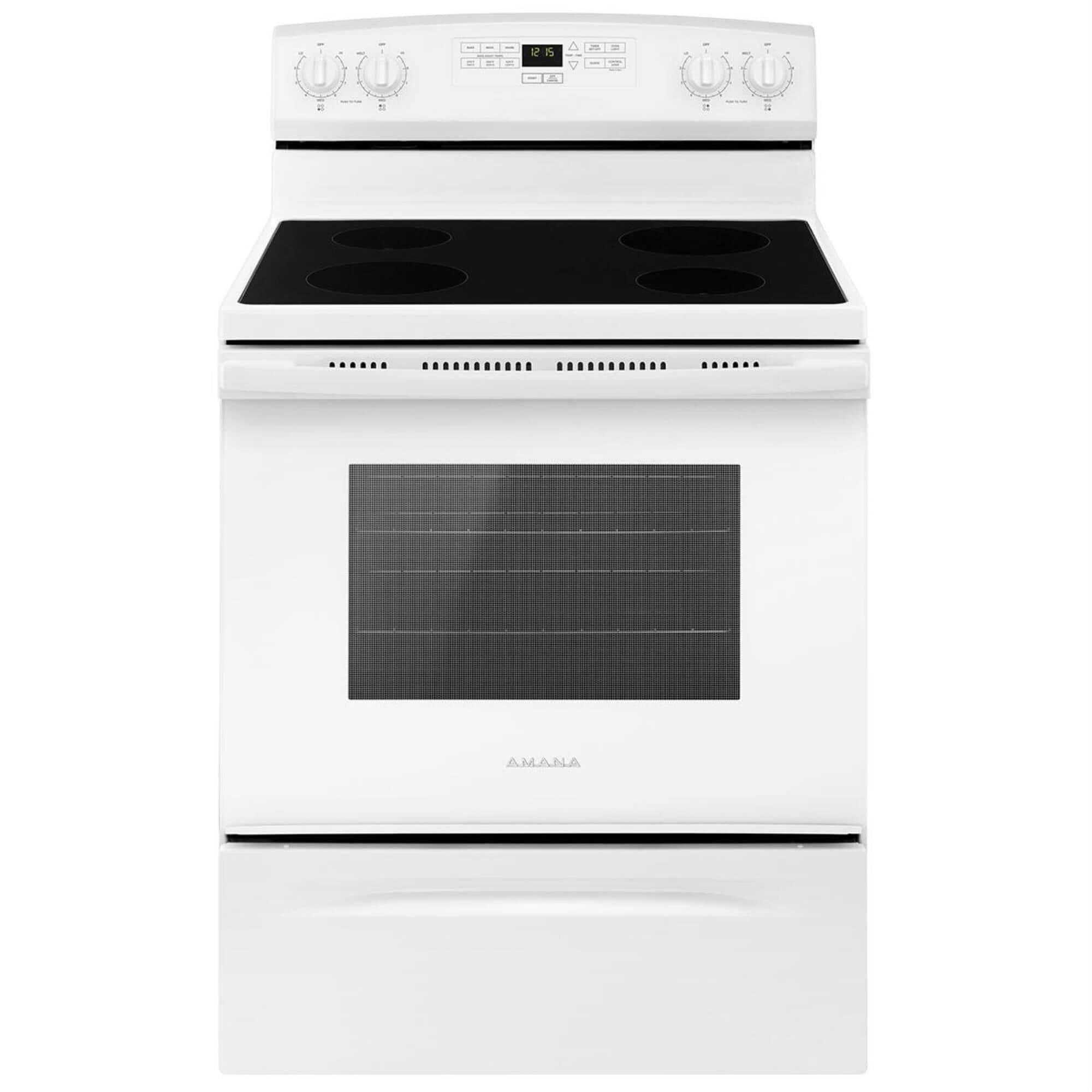 Amana 30" Electric Range with Extra-Large Oven Window in White