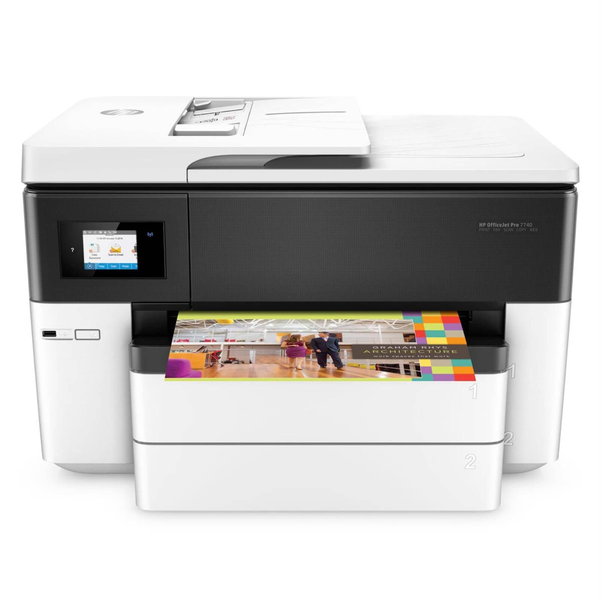 HP OfficeJet Pro 7740 Wide Format All-in-One Printer, , large