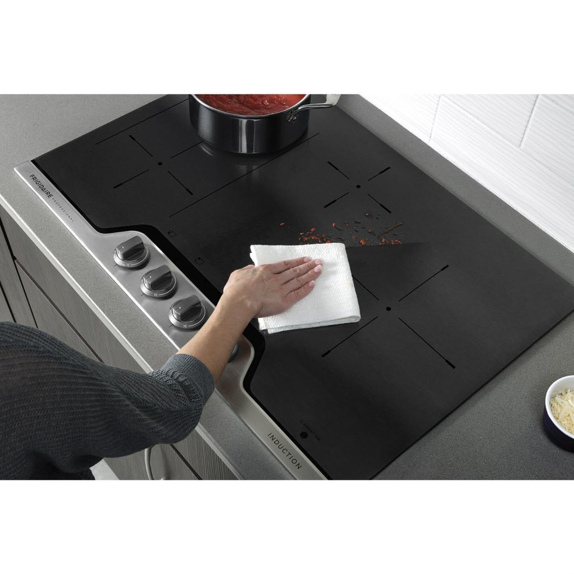 Frigidaire 30"" Induction Cooktop in Black and Stainless Steel, , large