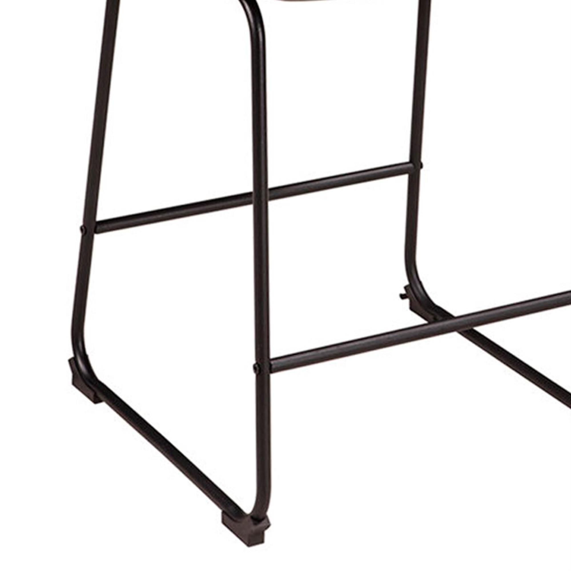 Signature Design by Ashley Centiar 24" Upholstered Counter Stool in Brown and Black, , large