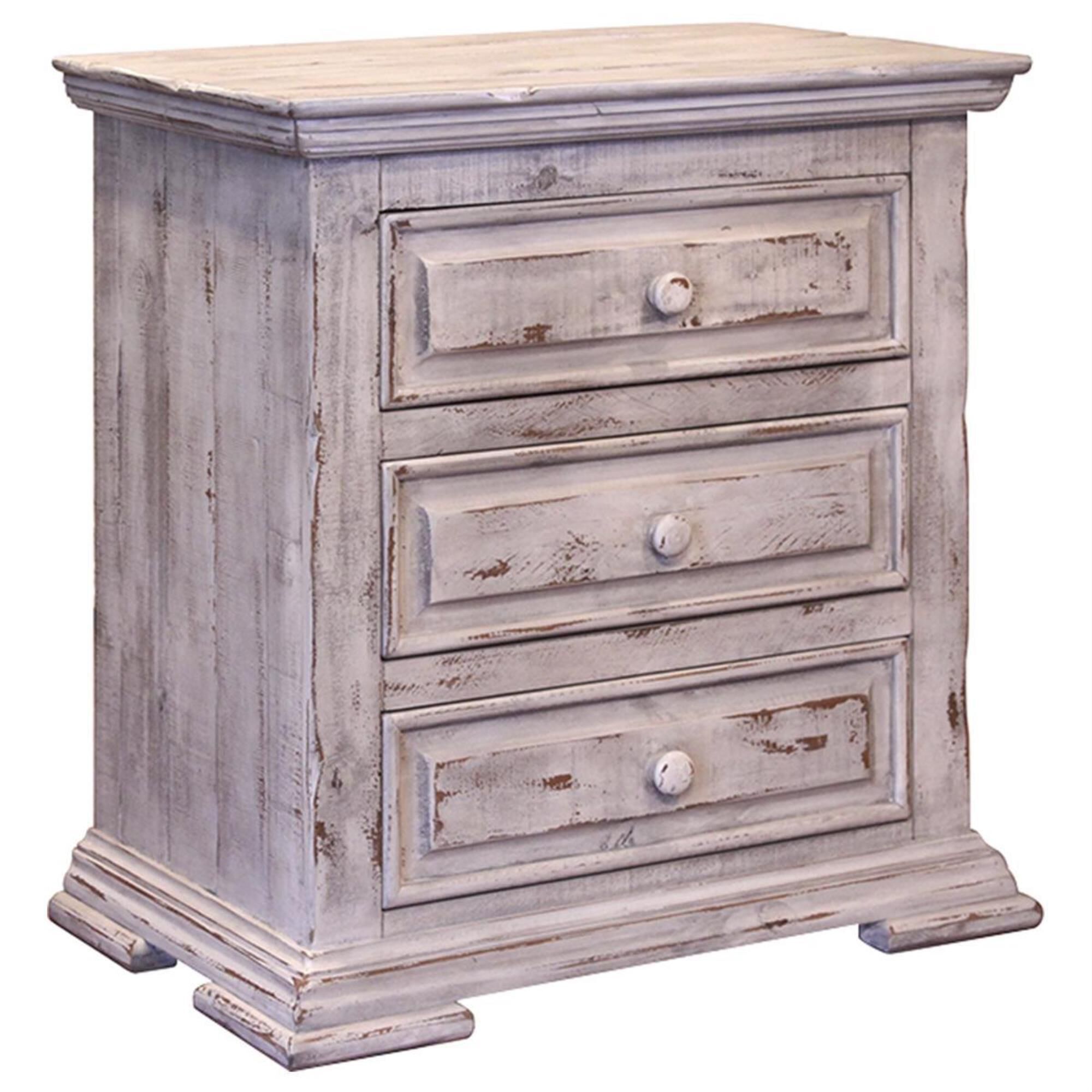 Fallridge Terra 4 Piece King Bedroom Set in Vintage White, , large