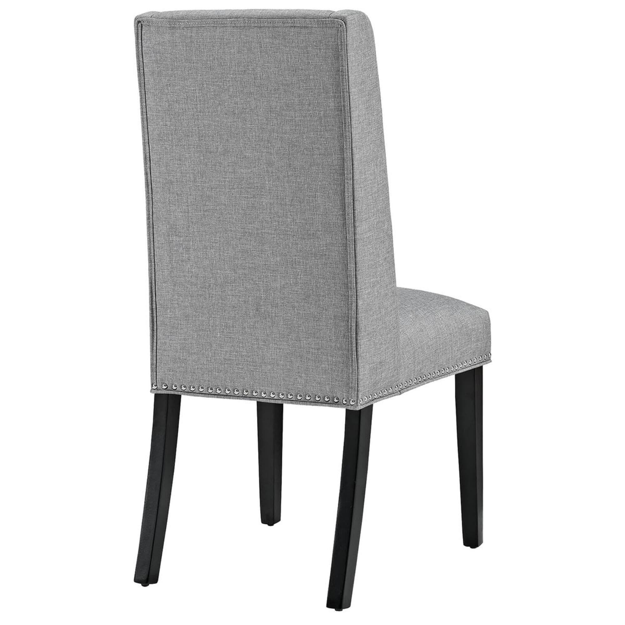 Modway Baron Fabric Dining Chair in Light Gray, , large
