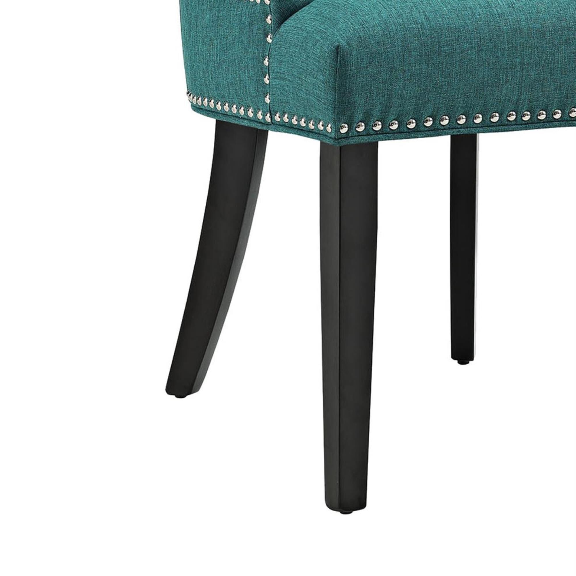 Modway Marquis Fabric Dining Chair in Teal, , large