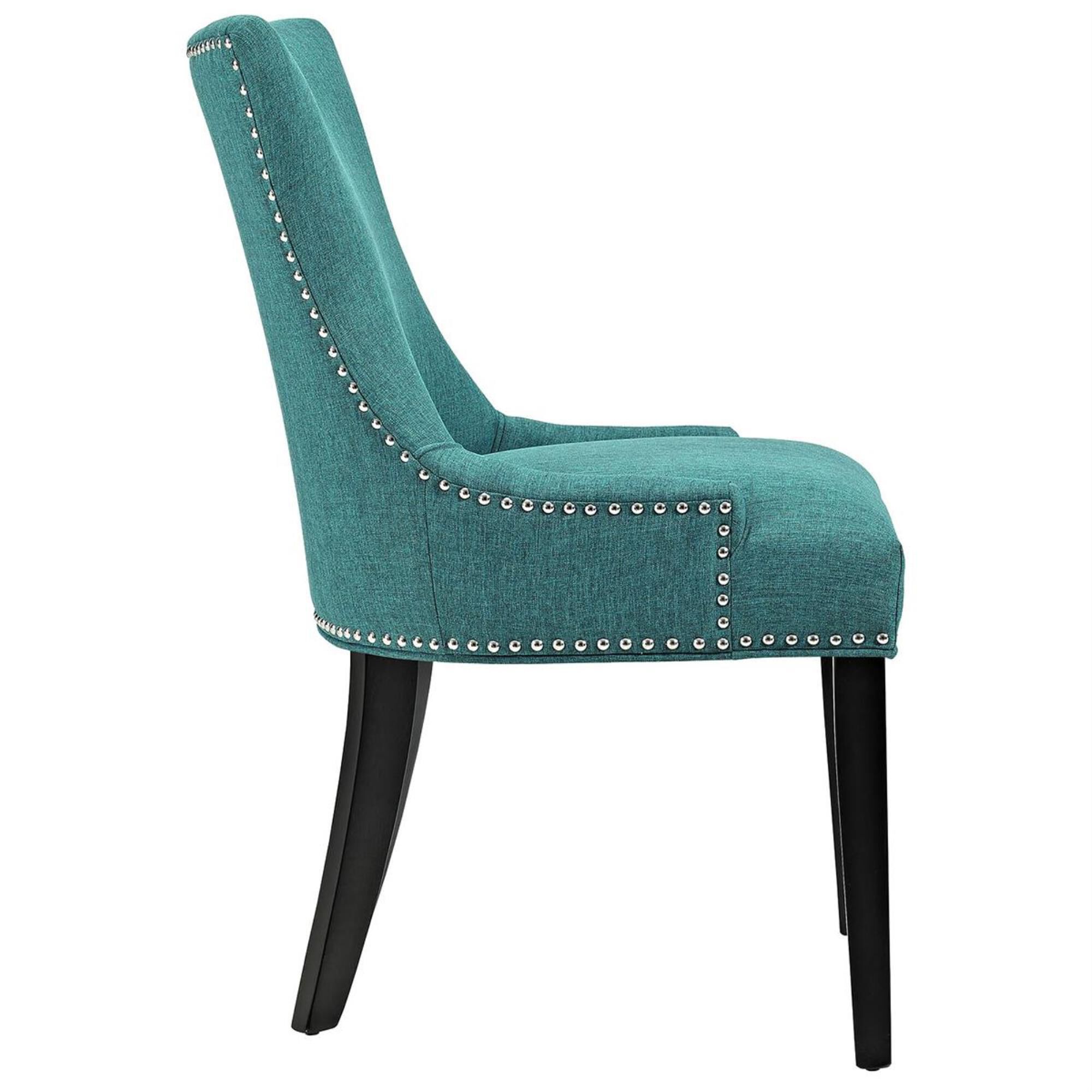 Modway Marquis Fabric Dining Chair in Teal, , large