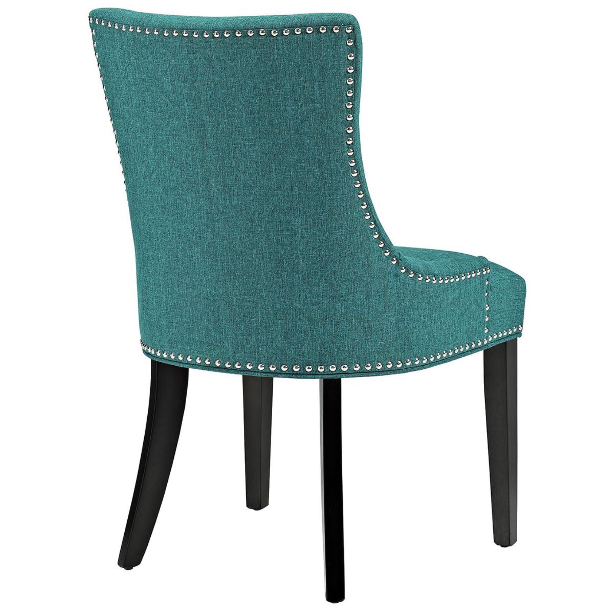 Modway Marquis Fabric Dining Chair in Teal, , large