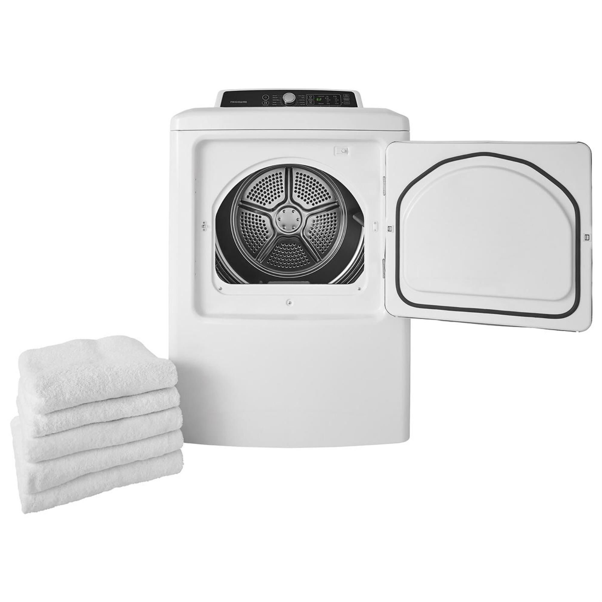 Frigidaire 6.7 Cu. Ft. Free-Standing Gas Dryer in White, , large