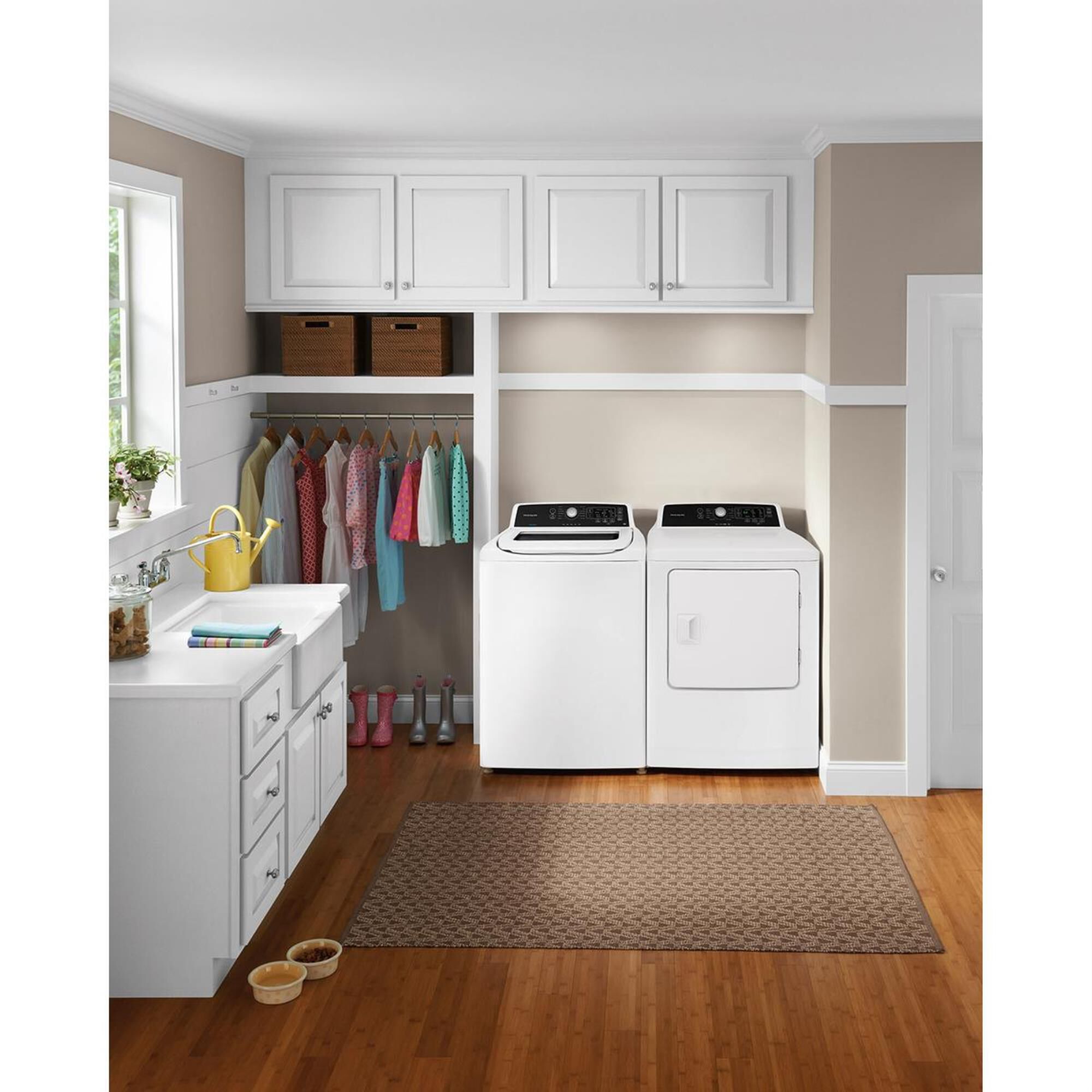 Frigidaire 6.7 Cu. Ft. Free-Standing Gas Dryer in White, , large