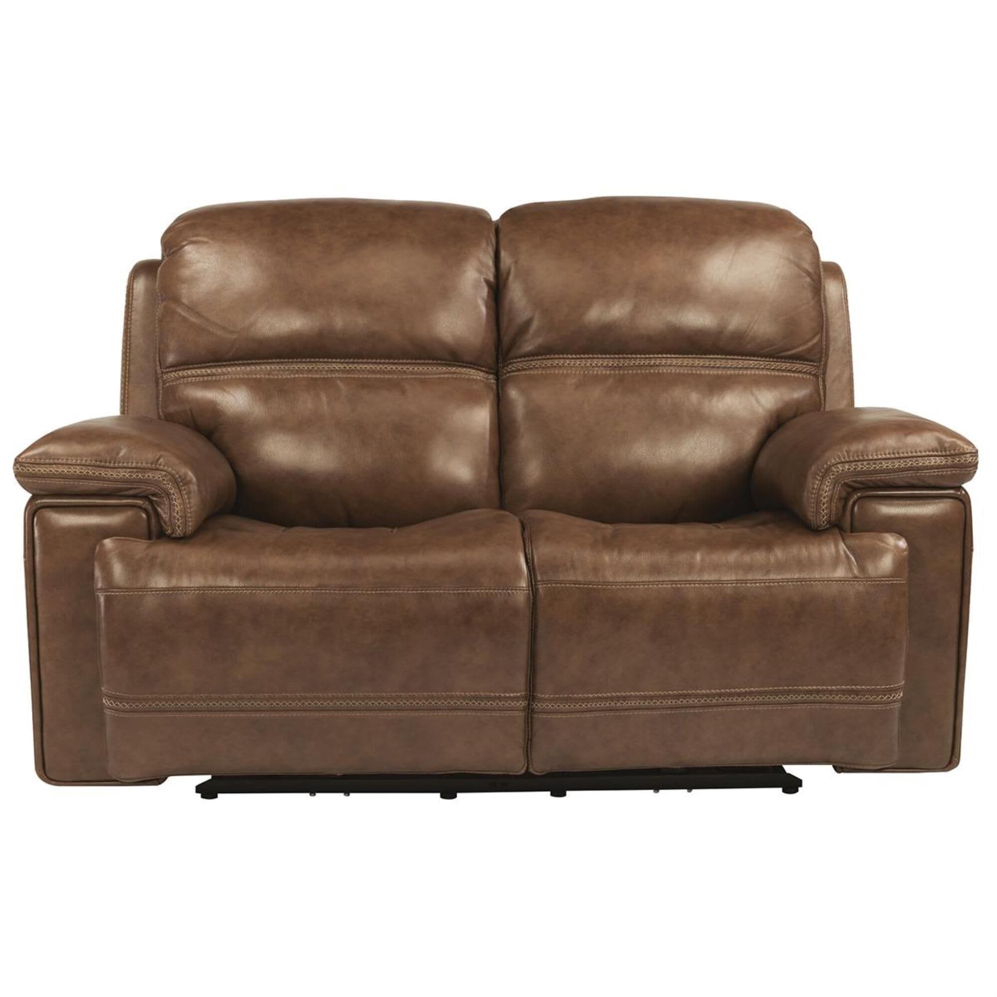 Flexsteel Fenwick Power Loveseat with Headrest in Light Brown, , large