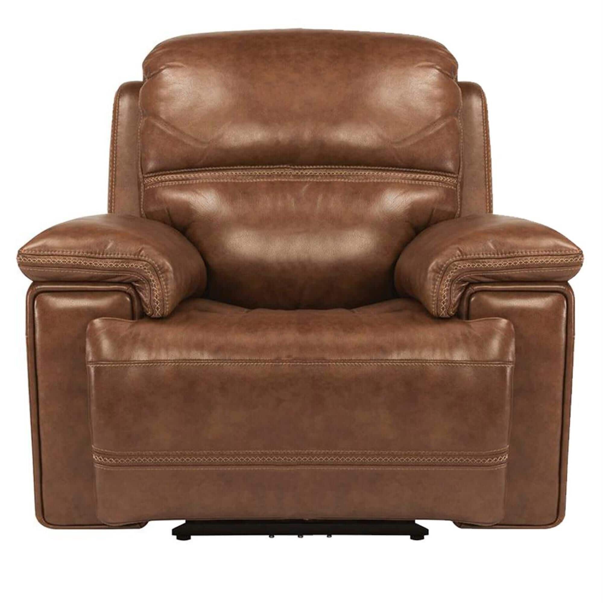 Flexsteel Fenwick Power Glider Recliner in Light Brown, , large