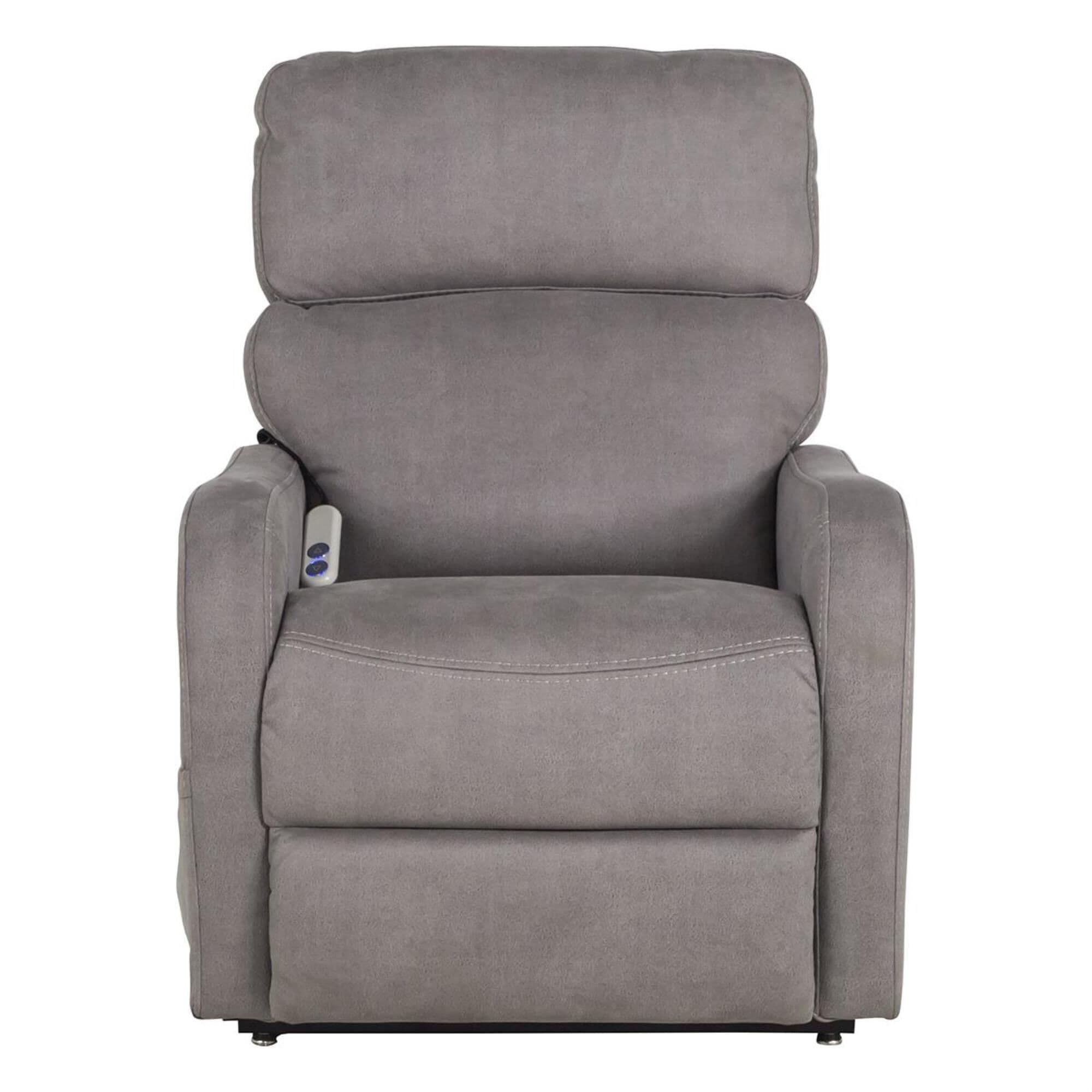 MotoMotion Power Lift Recliner in Stonewash Silver