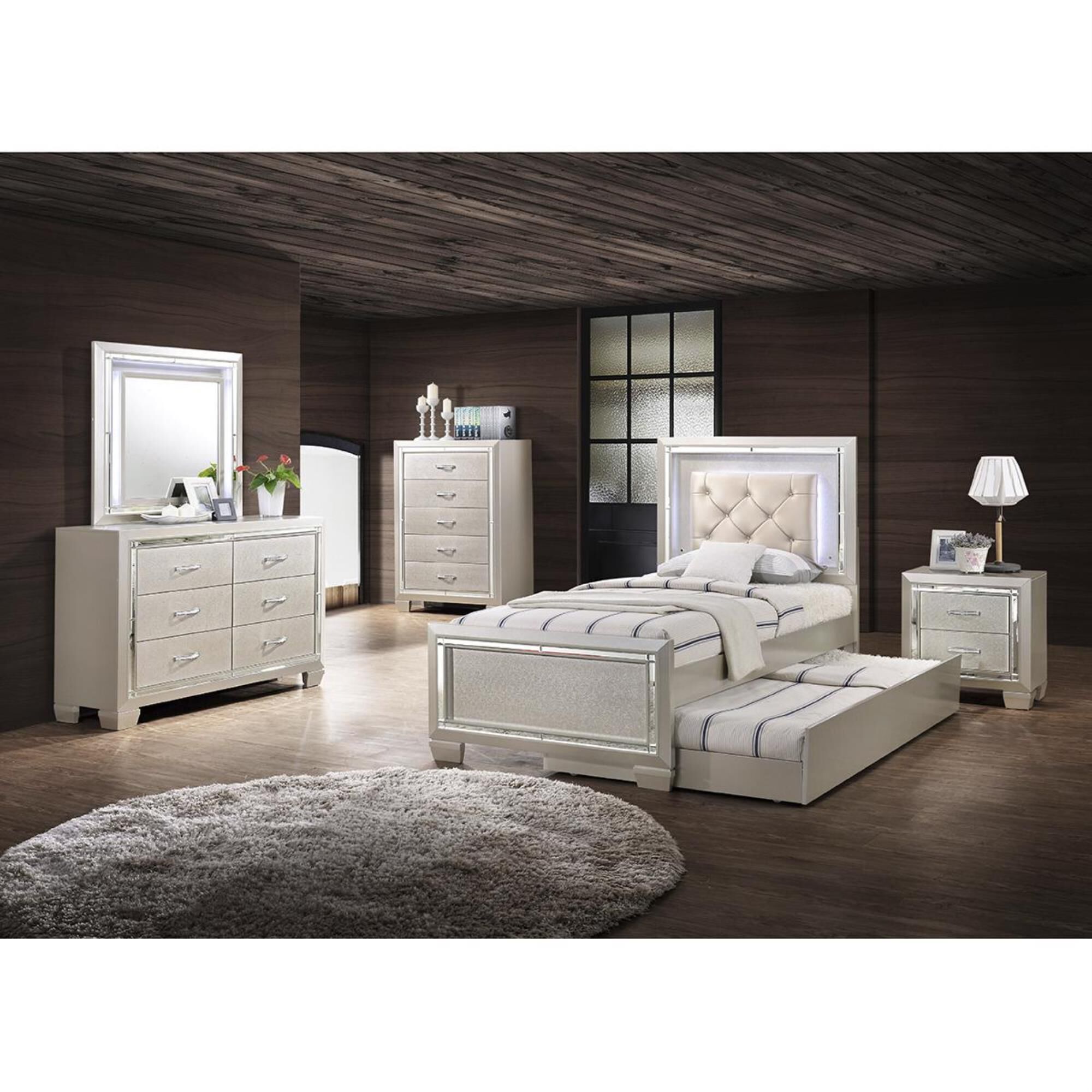 Mayberry Hill Platinum Youth Dresser in Platinum, , large