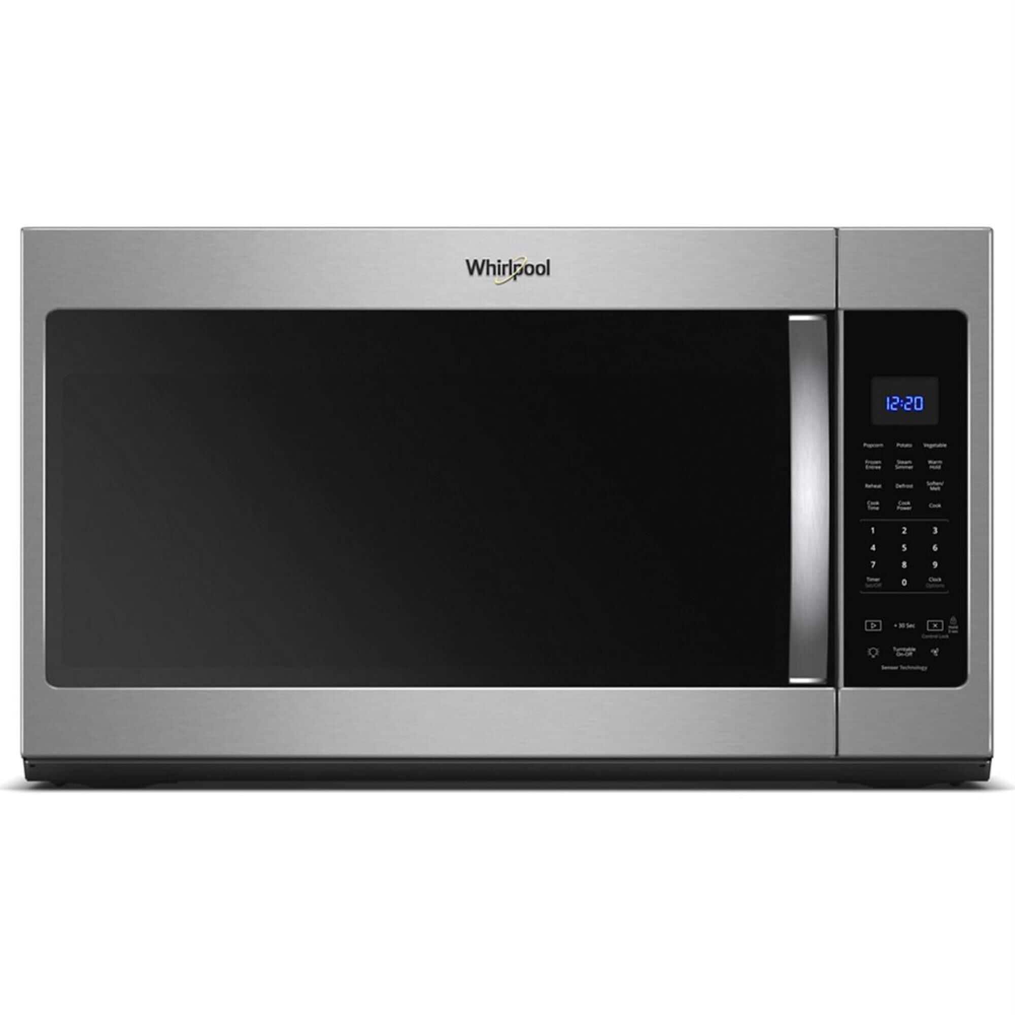 Whirlpool 1.9 Cu. Ft. Capacity Steam Microwave with Sensor Cooking in Stainless Steel, , large