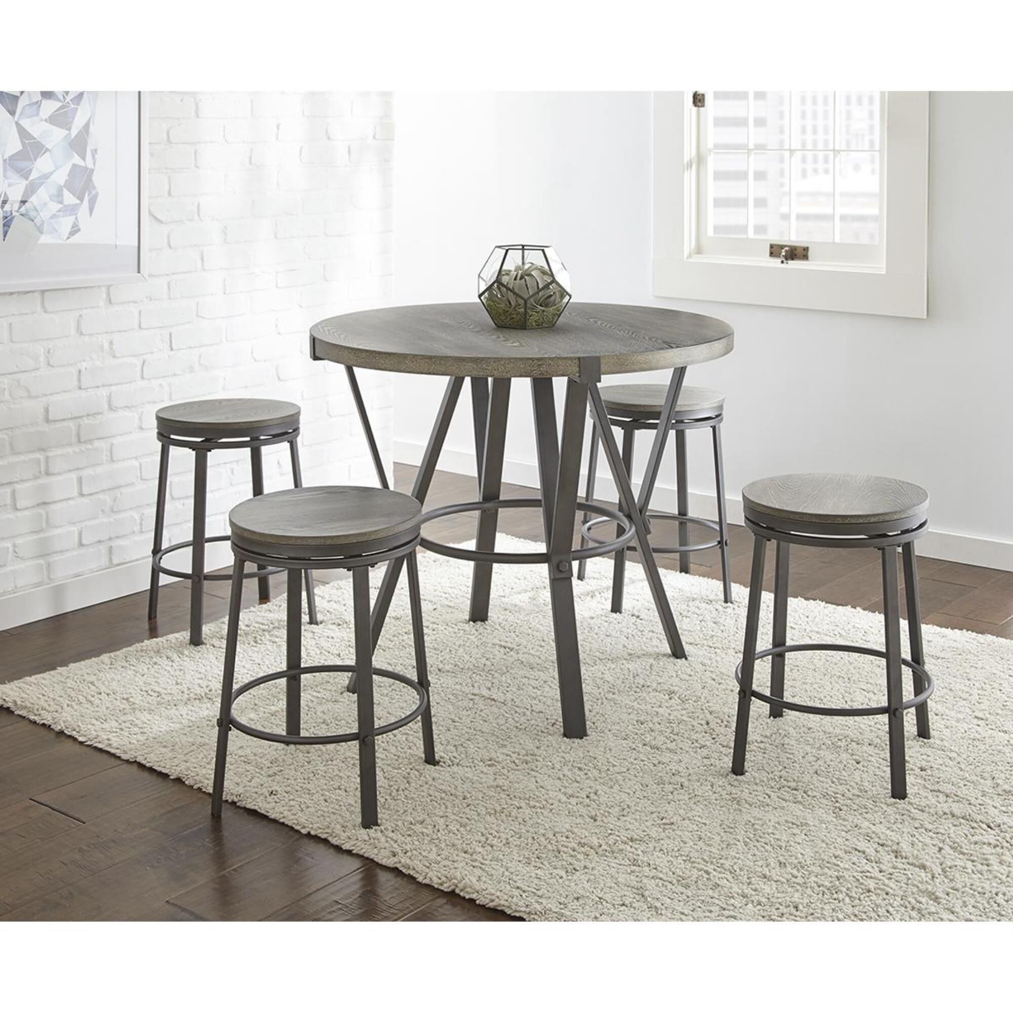 Crystal City Portland Counter Table in Gray - Table Only, , large