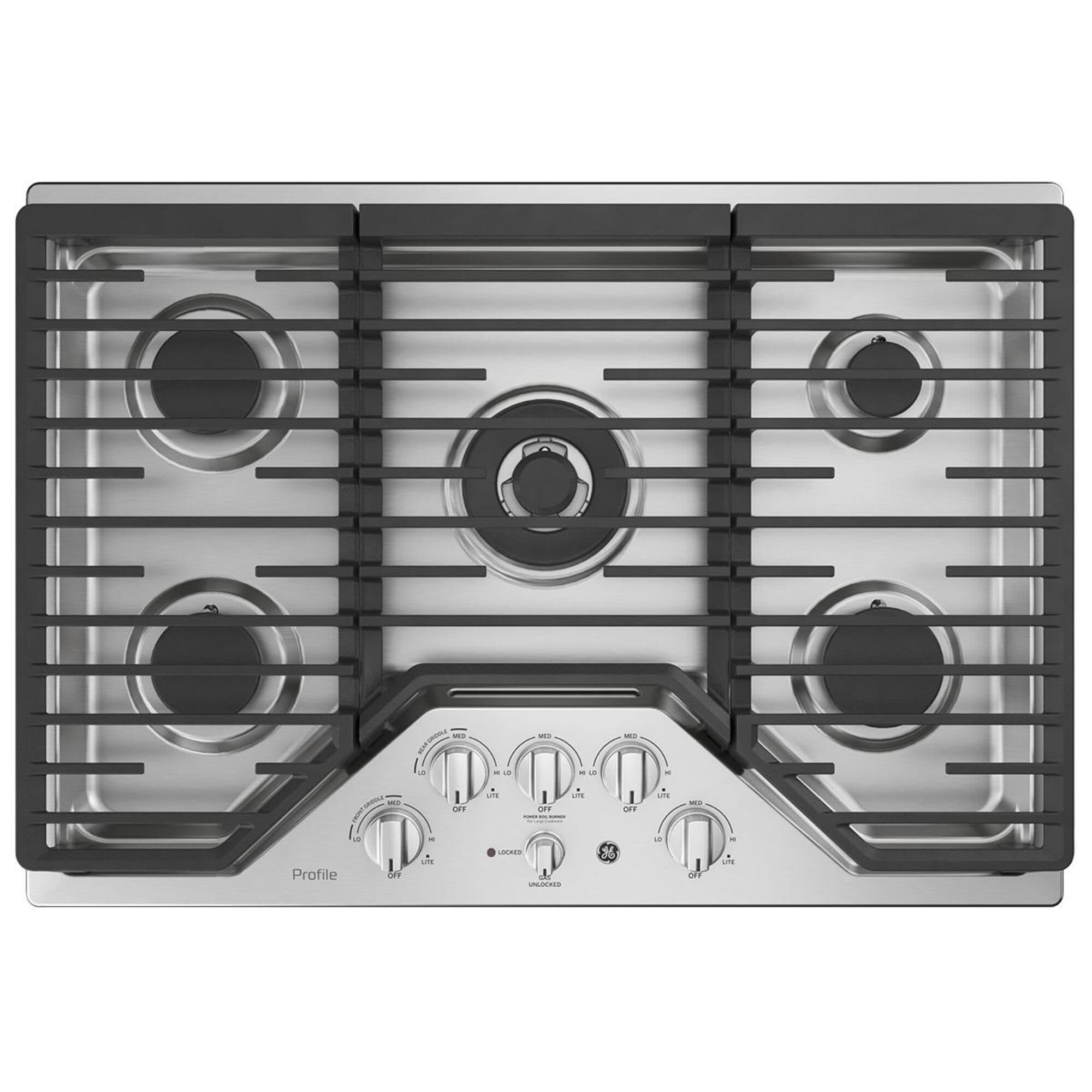 GE Profile 30" Built-In Gas Cooktop in Stainless