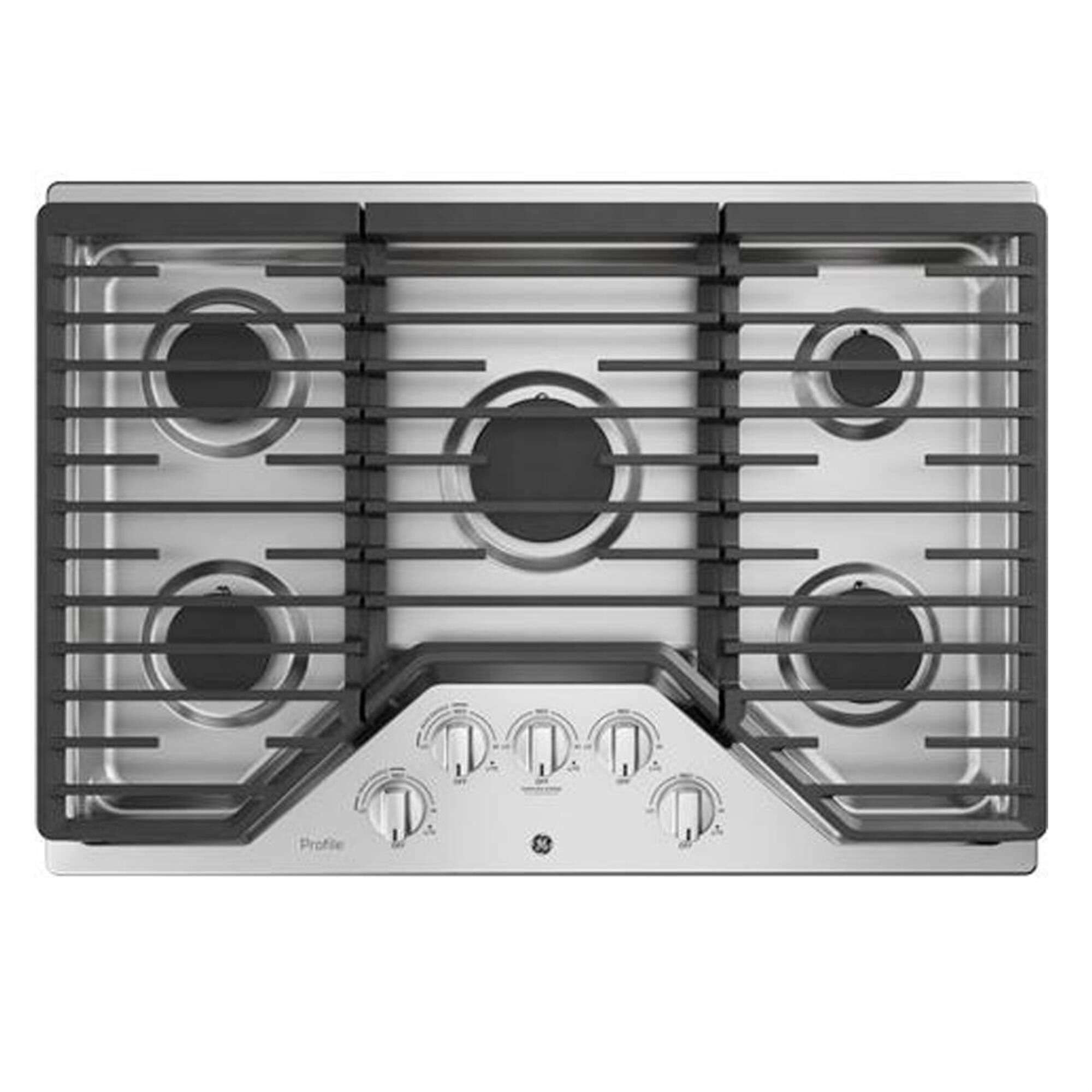 GE Profile Series 30" Built-In Gas Cooktop in Stainless Steel