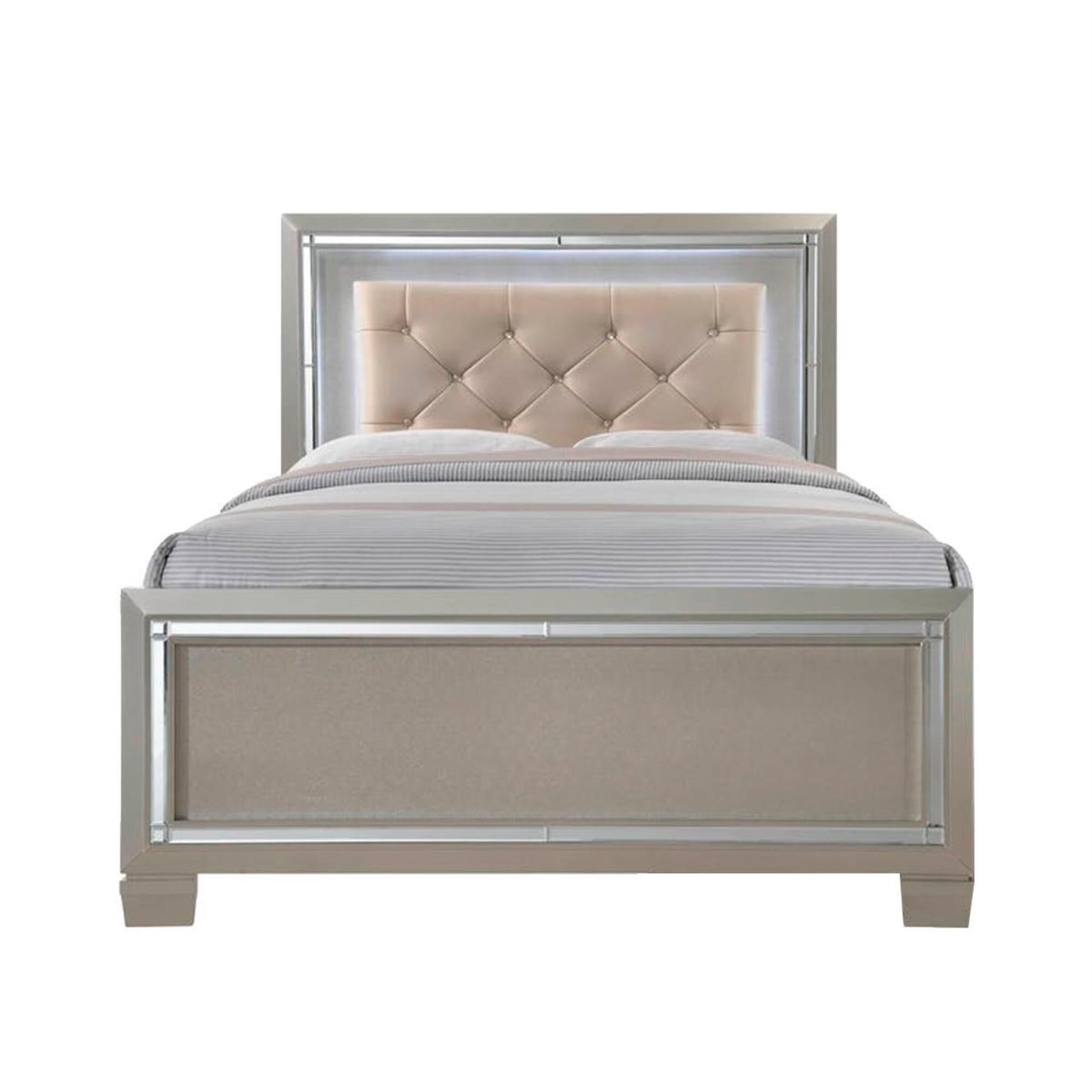 Mayberry Hill Platinum Youth 3 Piece Full Bedroom Set in Platinum, , large