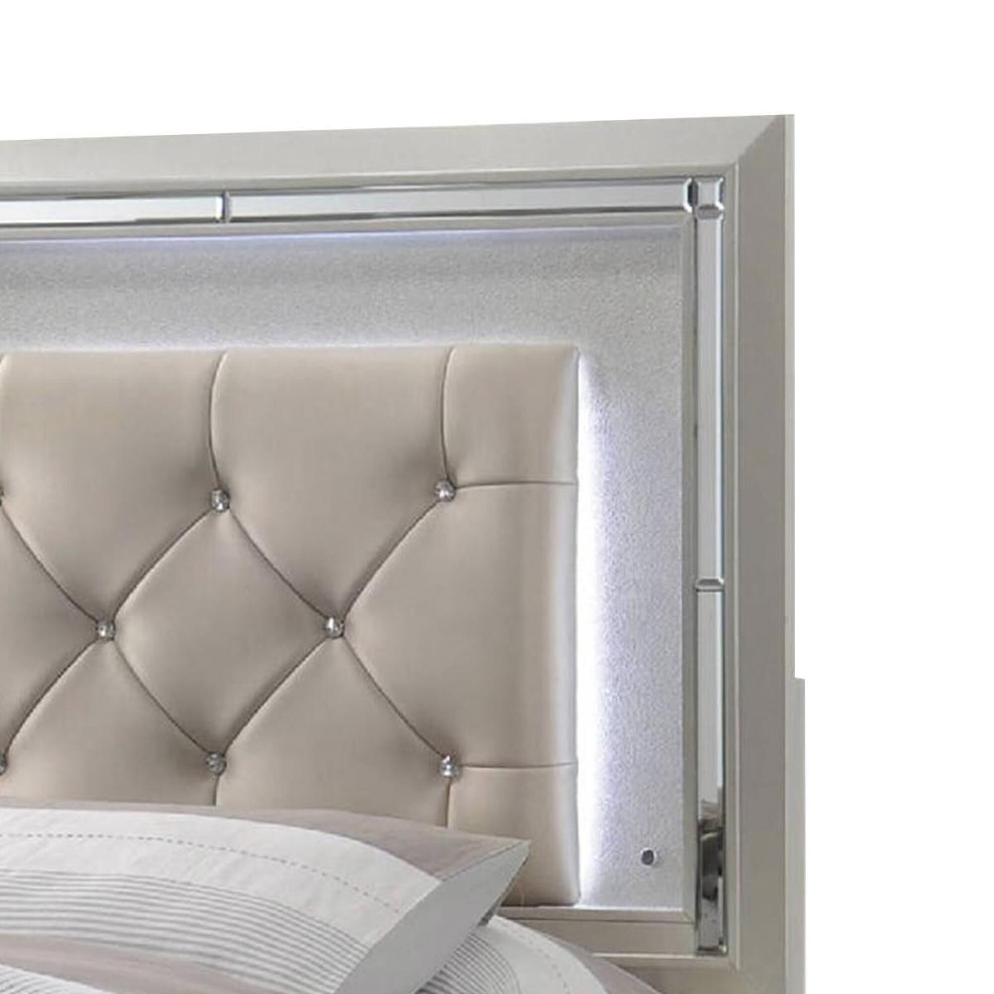 Mayberry Hill Platinum Youth 3 Piece Full Bedroom Set in Platinum, , large