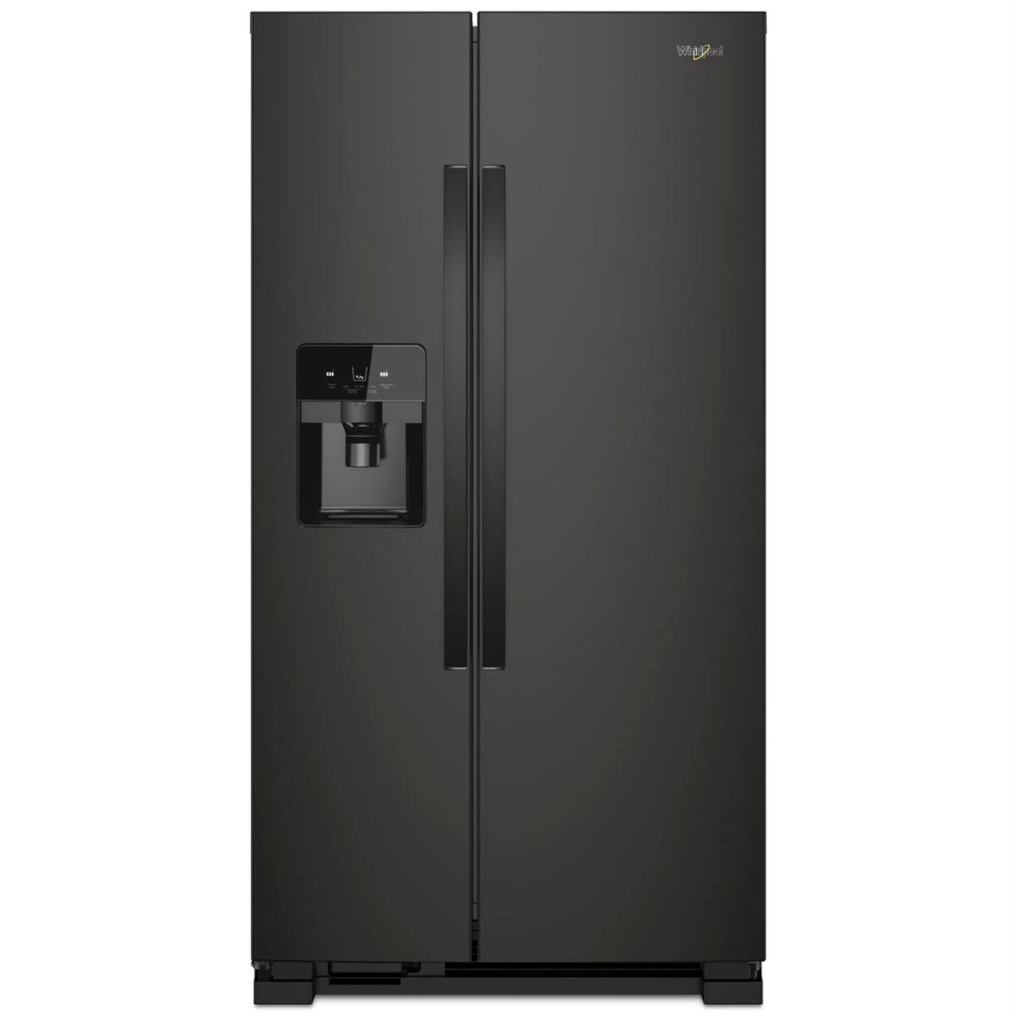 Whirlpool 24.6 Cu. Ft. 36" Wide Side-by-Side Refrigerator in Black, , large