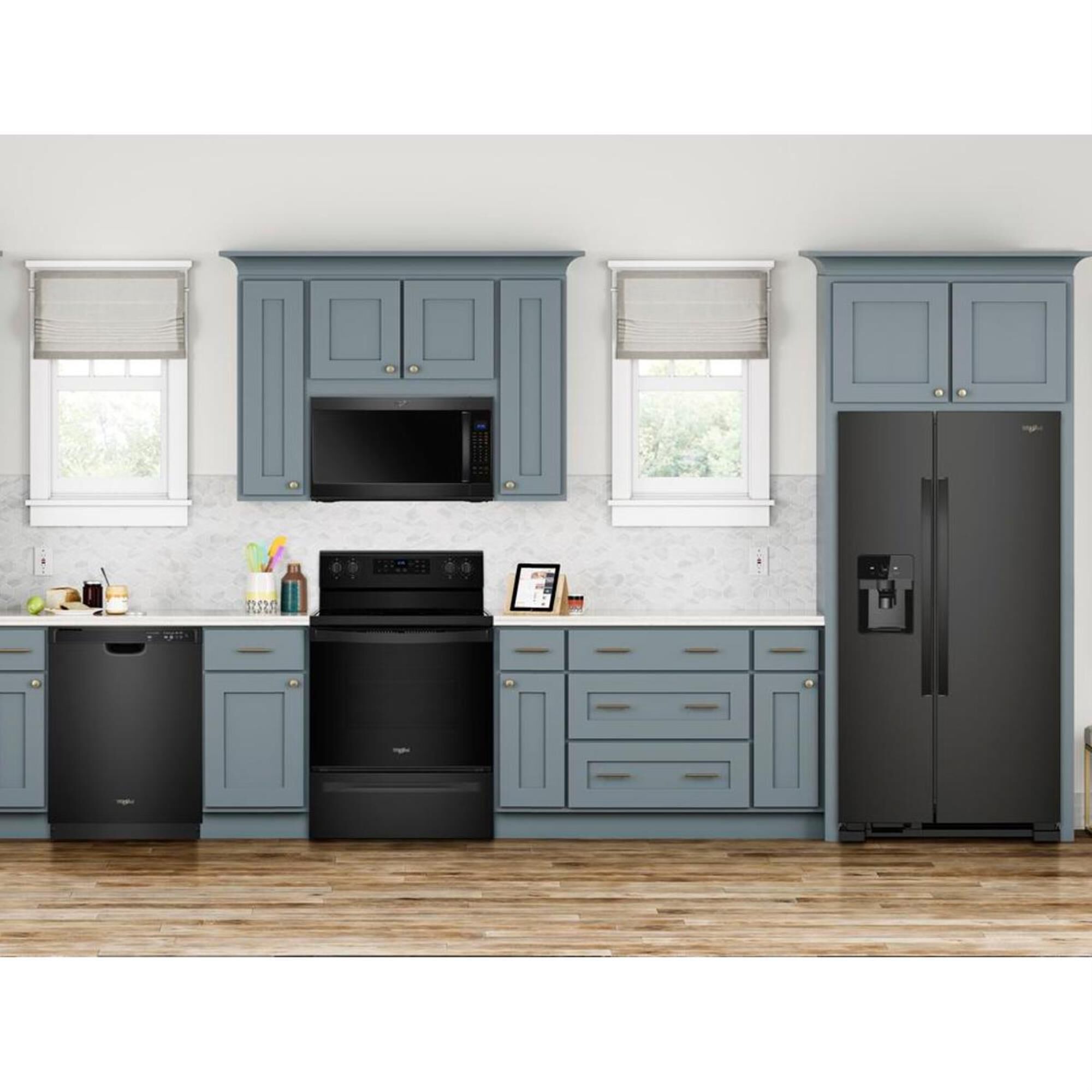 Whirlpool 24.6 Cu. Ft. 36" Wide Side-by-Side Refrigerator in Black, , large
